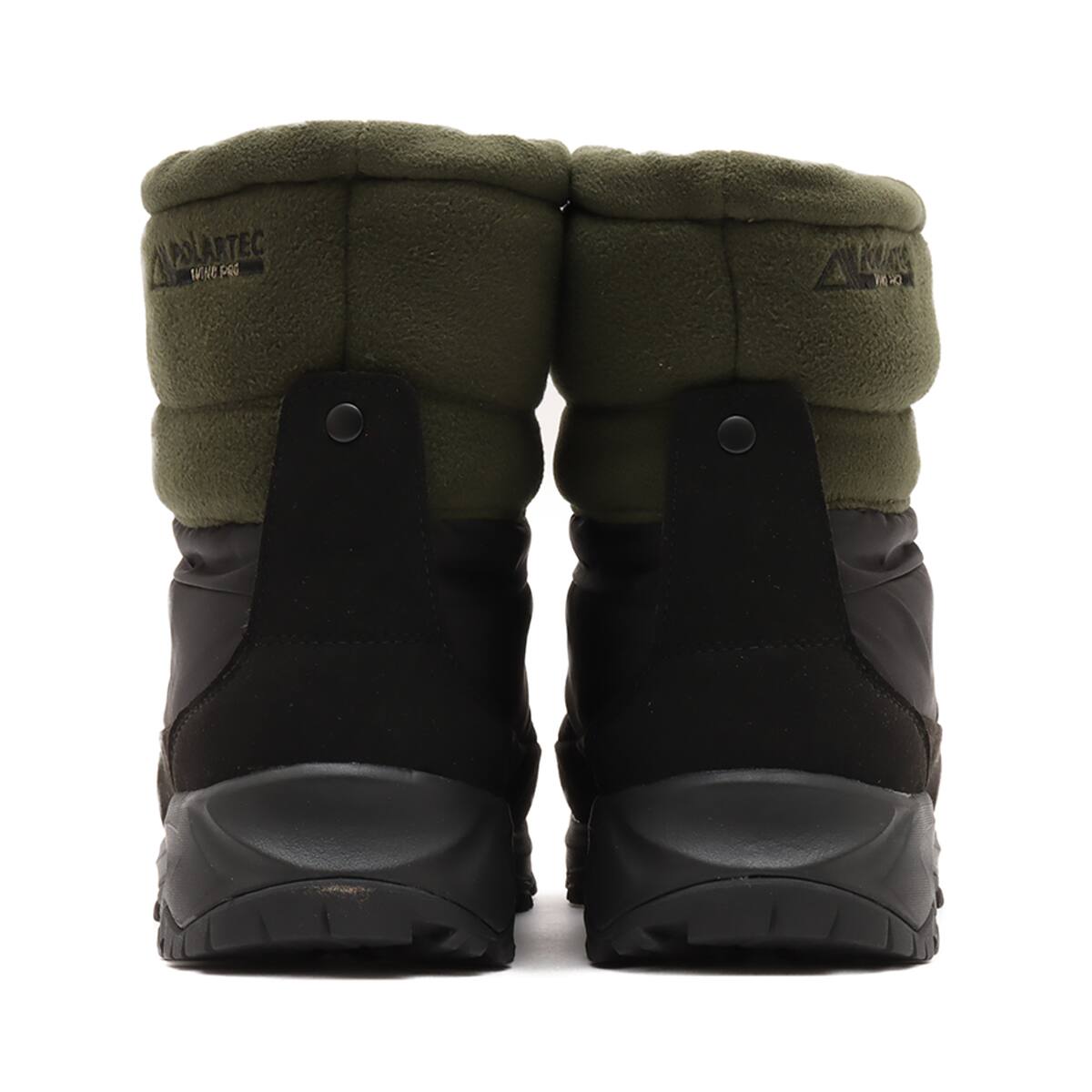 THE NORTH FACE Detachable Nuptse Bootie POLARTEC ニュートープグリーン×TNFブラック の画像