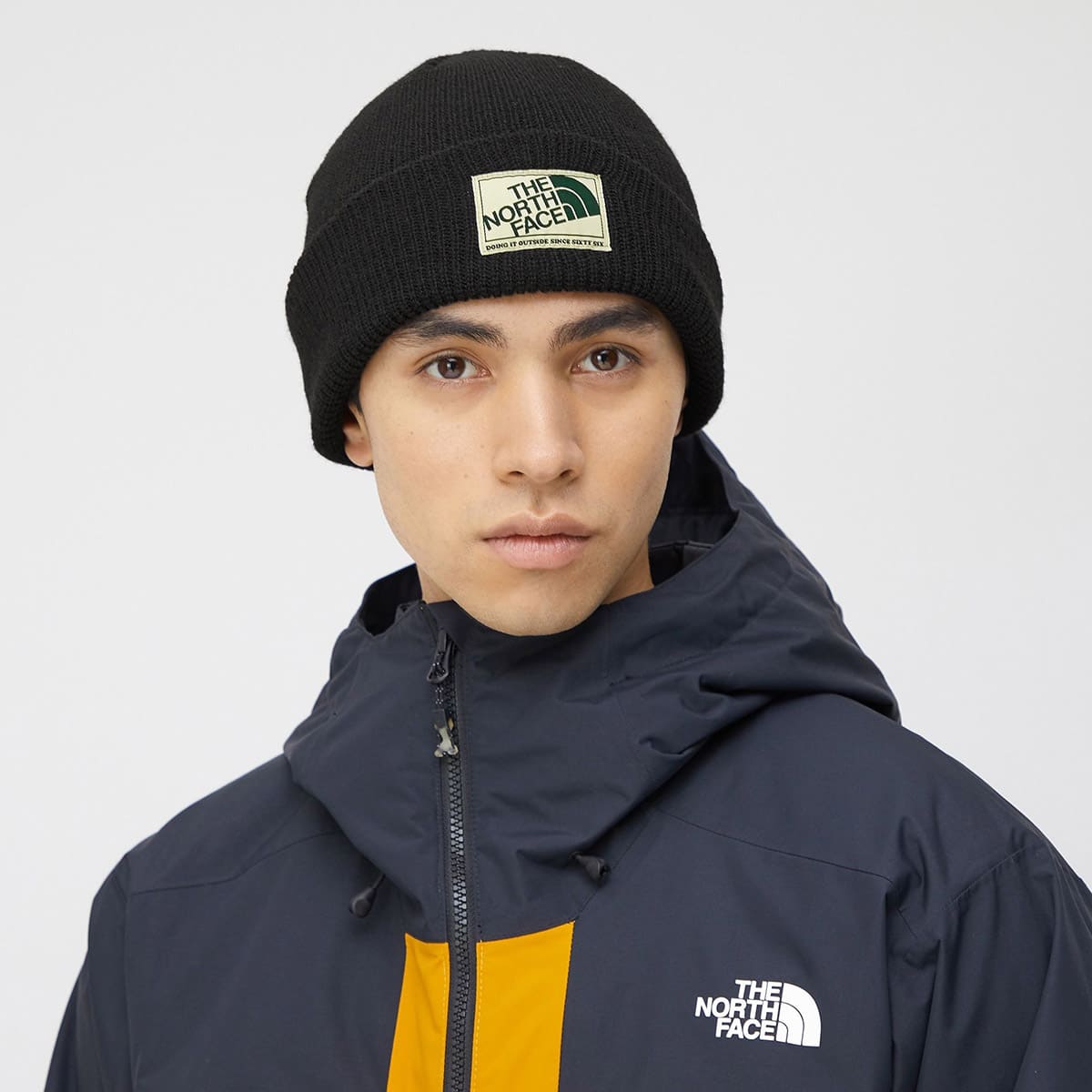 THE NORTH FACE STITCHWORK BEANIE ブラックの画像