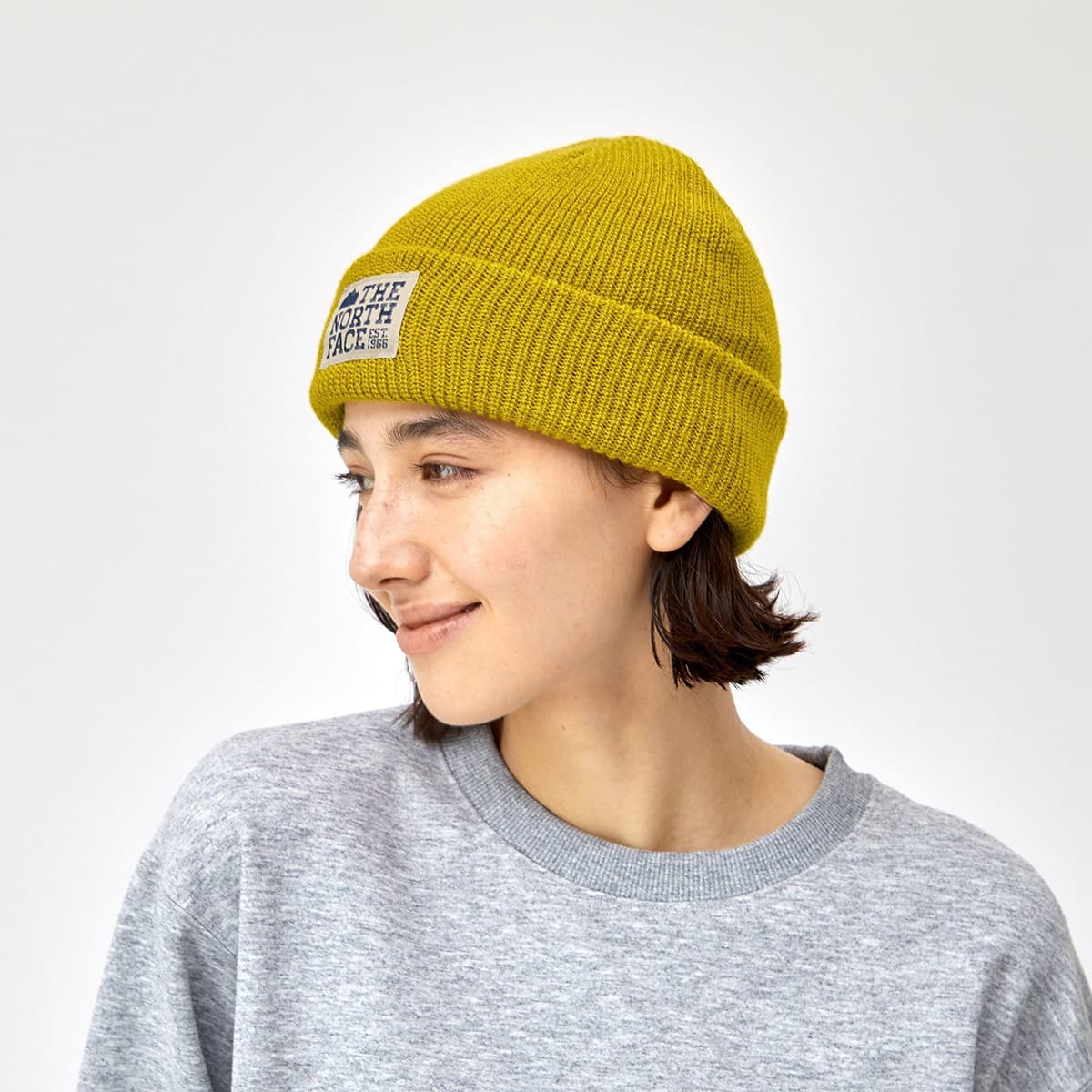 THE NORTH FACE STITCHWORK BEANIE ミネラルゴールド 22FW-Iの画像