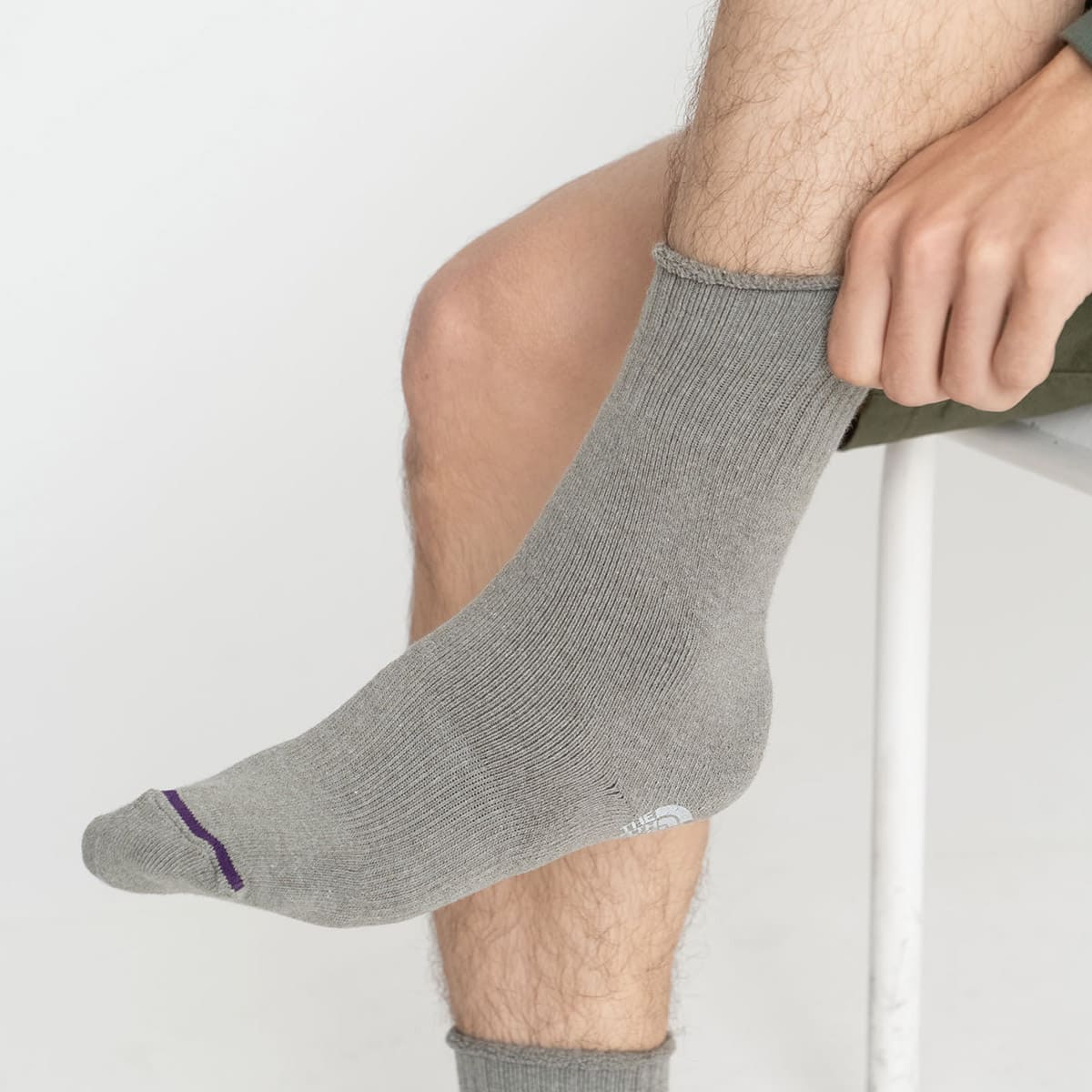 THE NORTH FACE PURPLE LABEL Pack Field Socks 2P Gray の画像