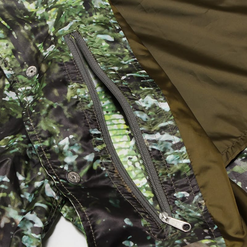 THE NORTH FACE PURPLE LABEL FOREST PRINT MOUNTAIN WIND COAT