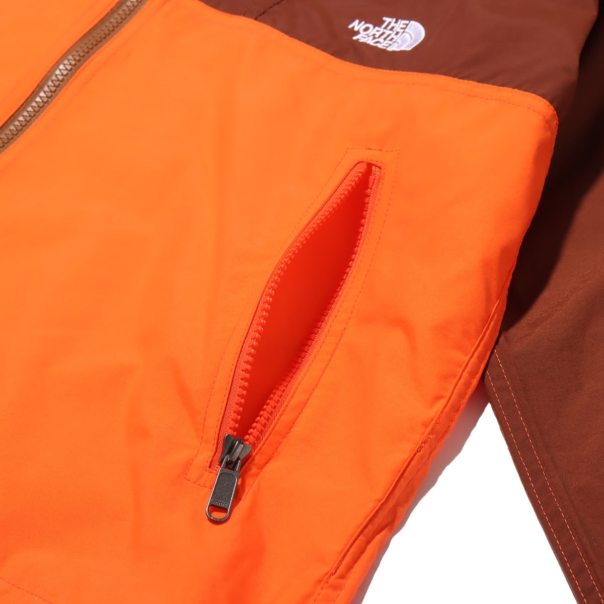 THE NORTH FACE COMPACT JACKET FLAME ORANGE/BROWN 21SS-Iの画像