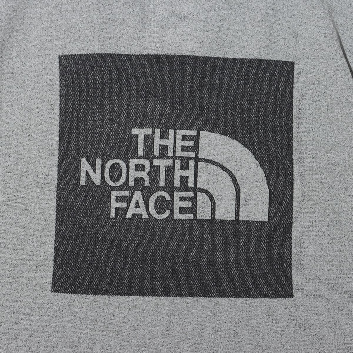 THE NORTH FACE S/S JACQUARD SQUARE LOGO CREW MIX GRAY の画像