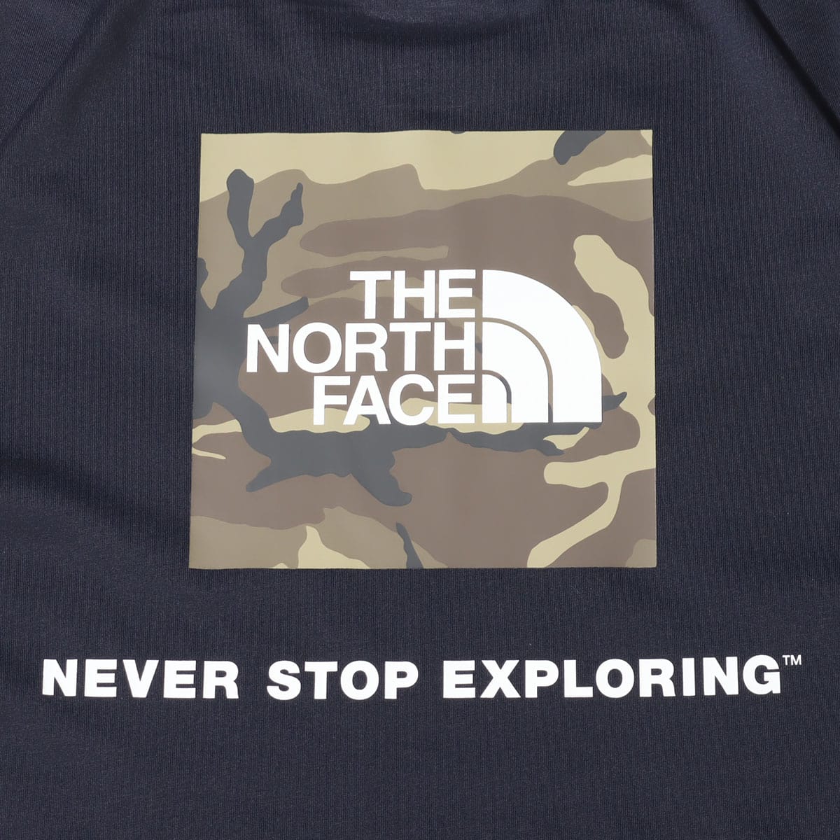 THE NORTH FACE S/S SQUARE CAMOUFLAGE TEE アビエイターネイビー 22SS-Iの画像