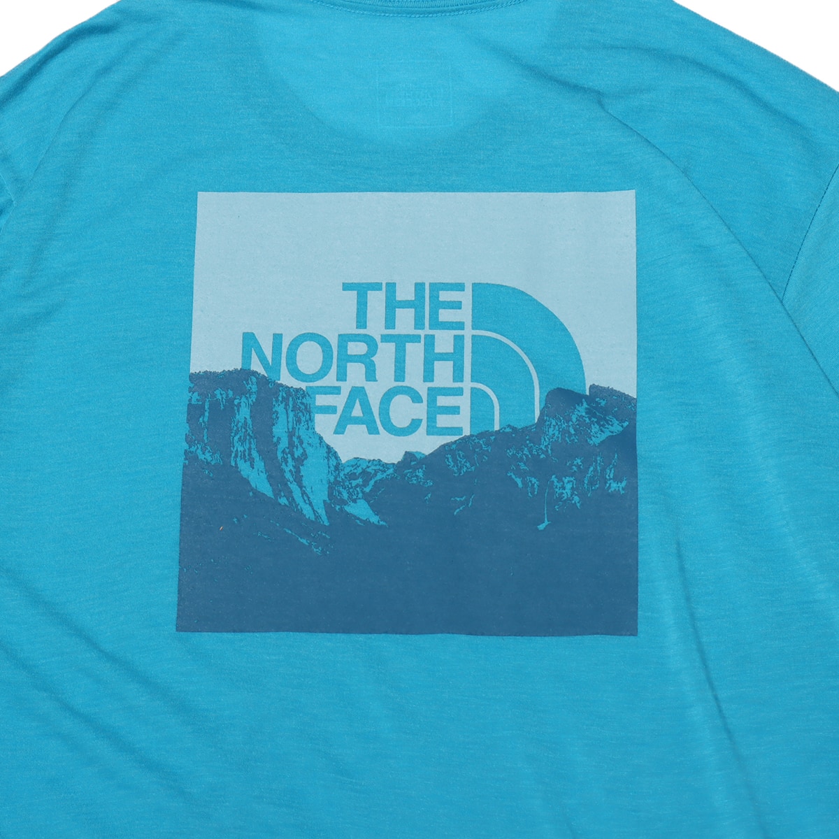 THE NORTH FACE S/S FLASHDRY MERINO PHOTO CREW MERIDIEN BLUE の画像