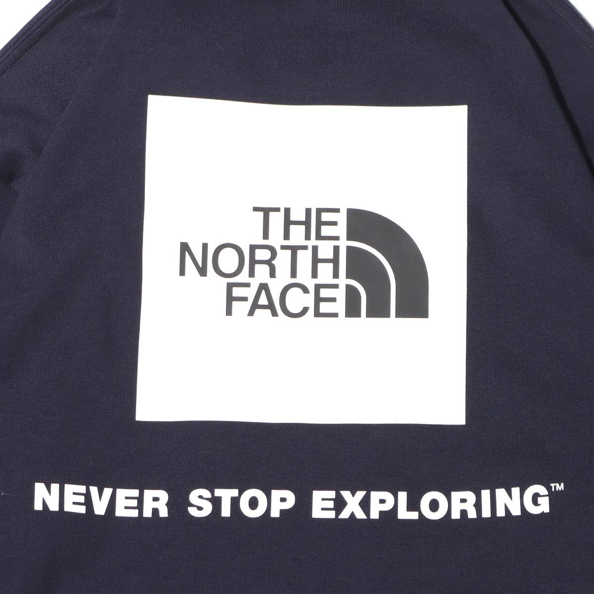 THE NORTH FACE L/S BACK SQUARE LOGO TEE アビエイターネイビー 22SS-Iの画像