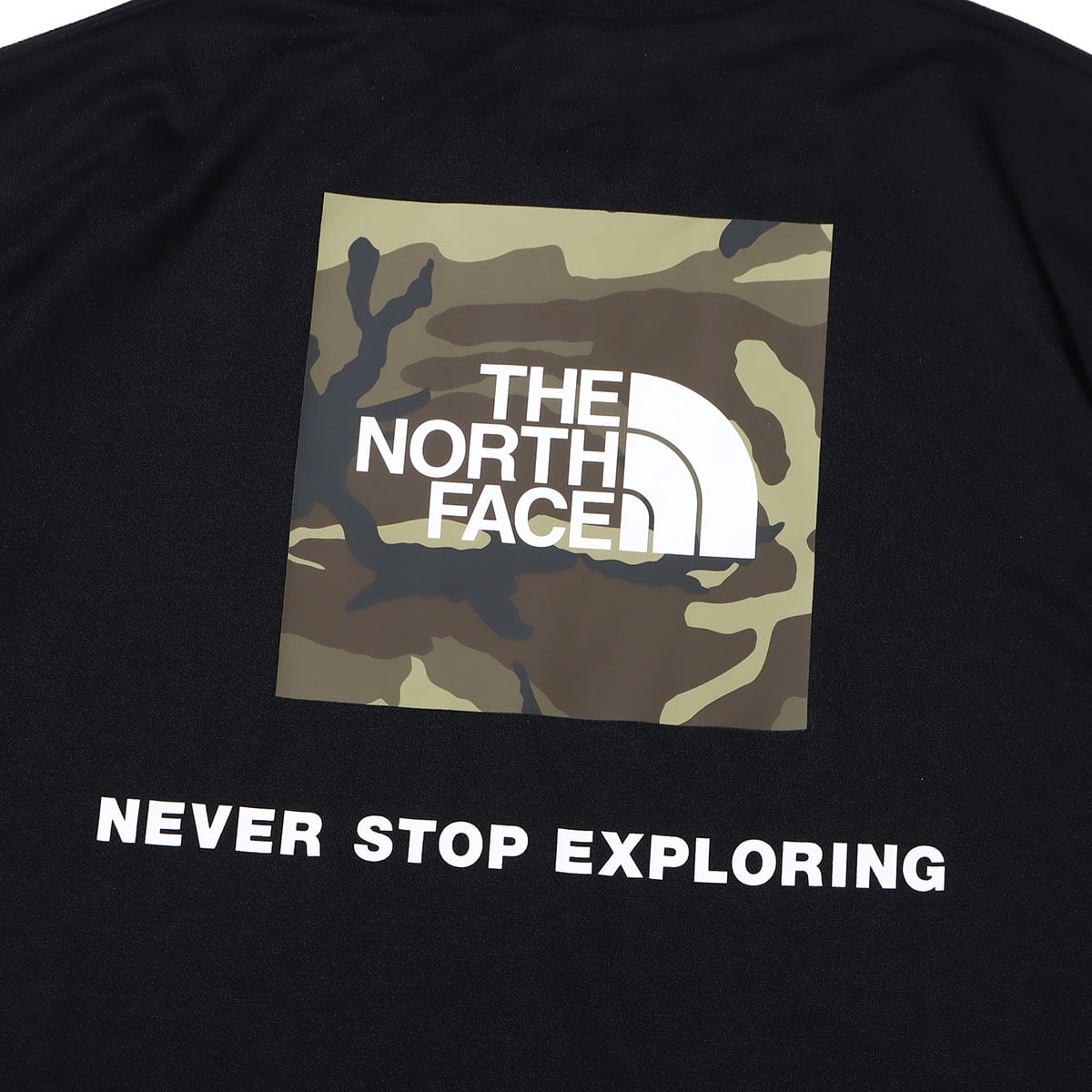 THE NORTH FACE S/S SQUARE CAMOUFLAGE TEE BLACK 23SS-Iの画像