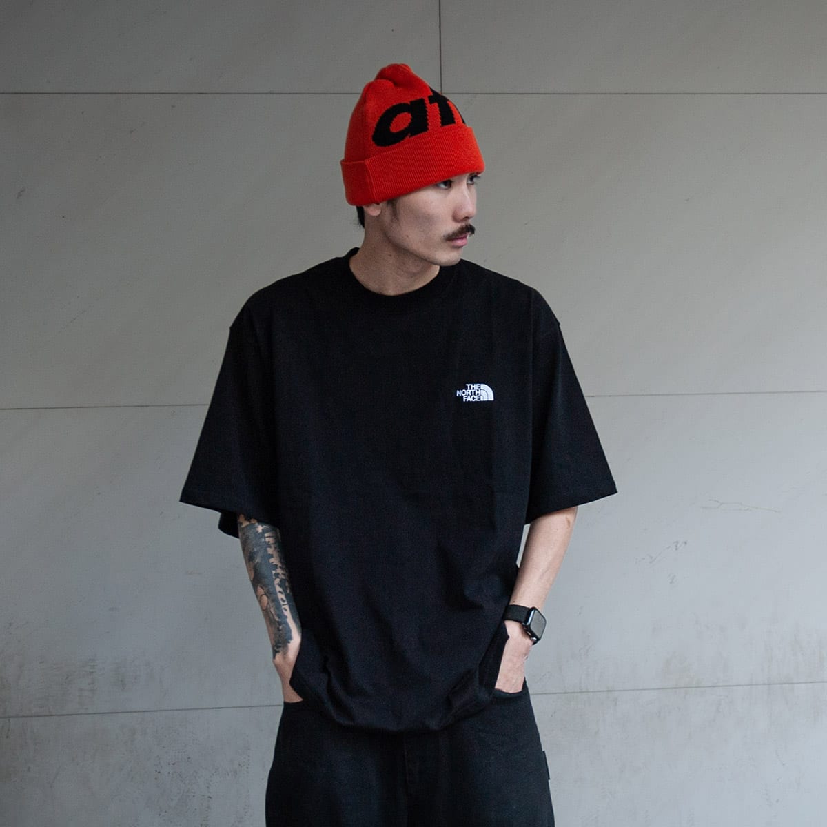 THE NORTH FACE S/S NEVER STOP ING TEE BLACK 23FW-I（ザ