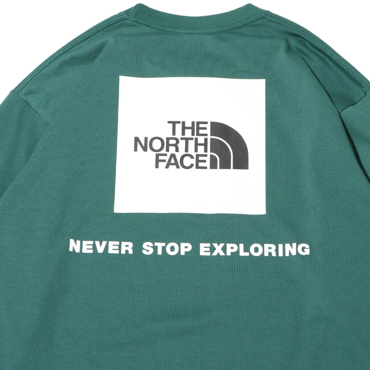 THE NORTH FACE L/S Back Square Logo Tee TNFグリーン 24SS-Iの画像