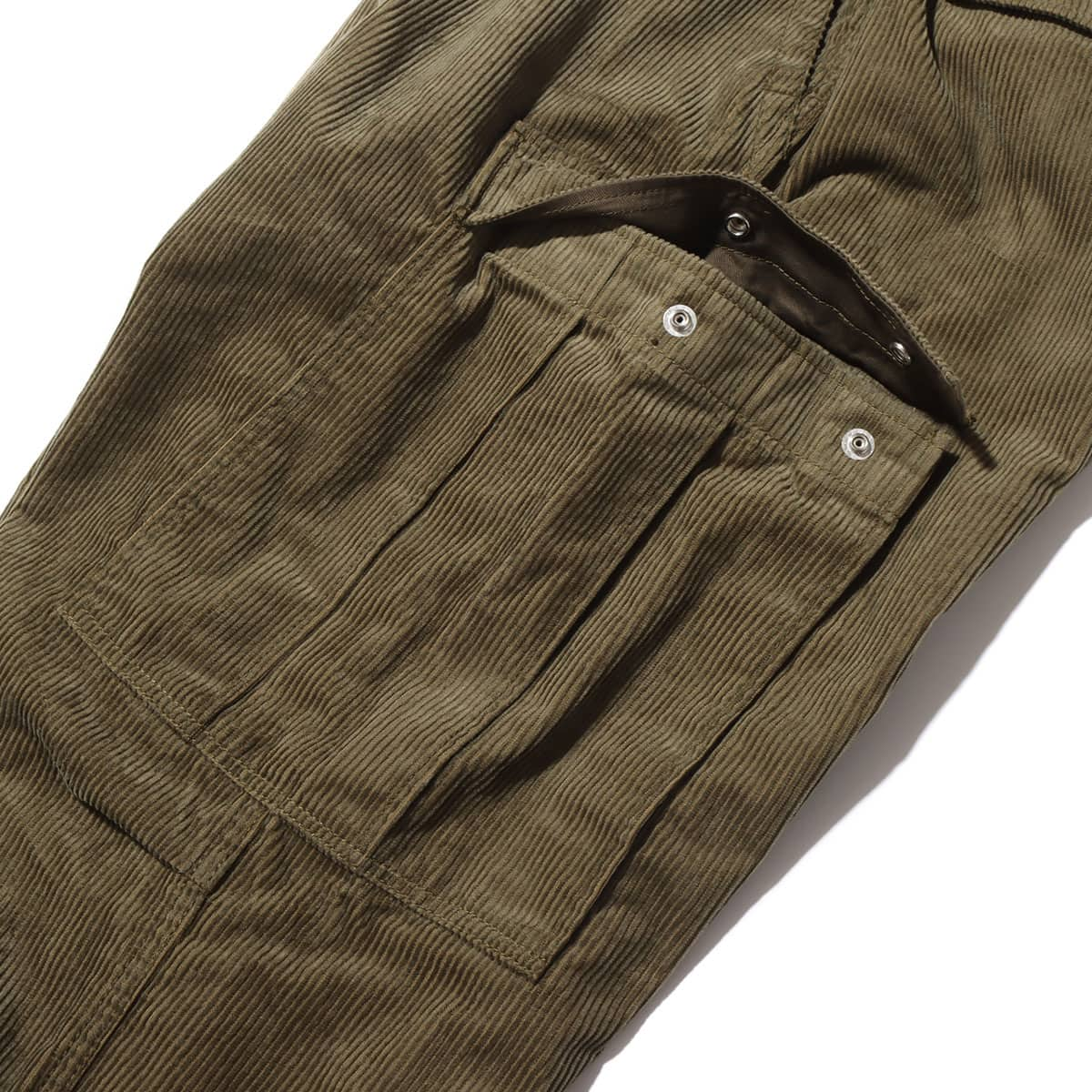 THE NORTH FACE PURPLE LABEL Corduroy Cargo Pants Khaki Green 21FW-I