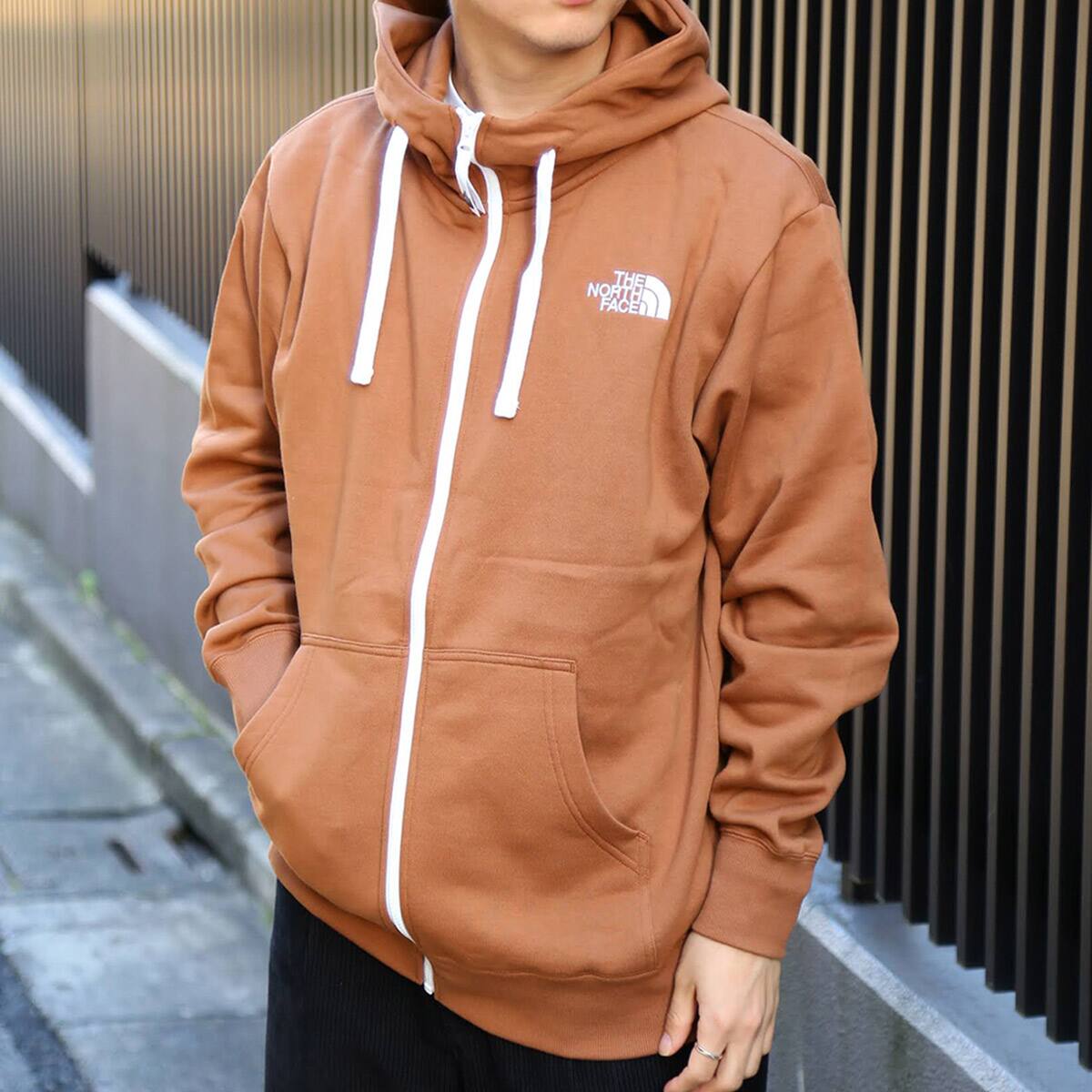 THE NORTH FACE REARVIEW FULL ZIP HOODIE パインコーンブラウン 21FW-I