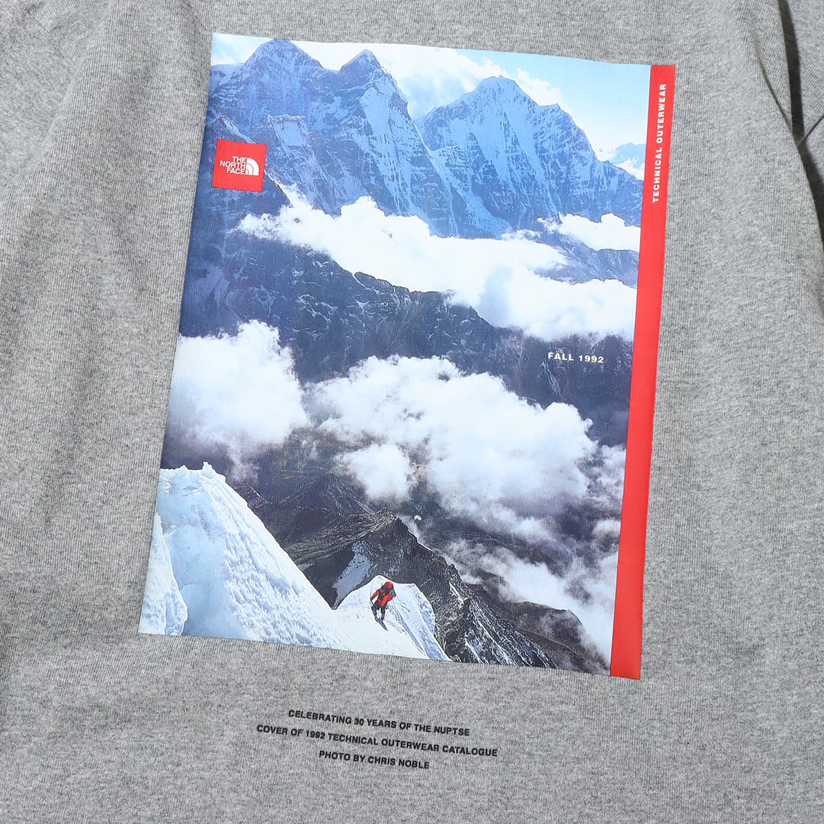 THE NORTH FACE L/S 30TH NUPTSE TEE ミックスグレー 22FW-I