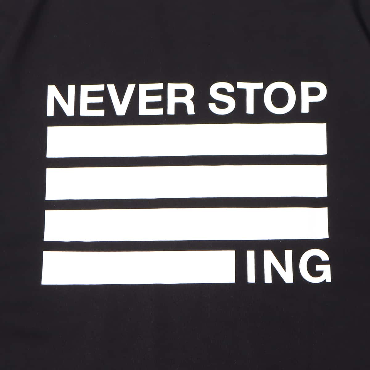 THE NORTH FACE S/S NEVER STOP ING TEE BLACK 23FW-I