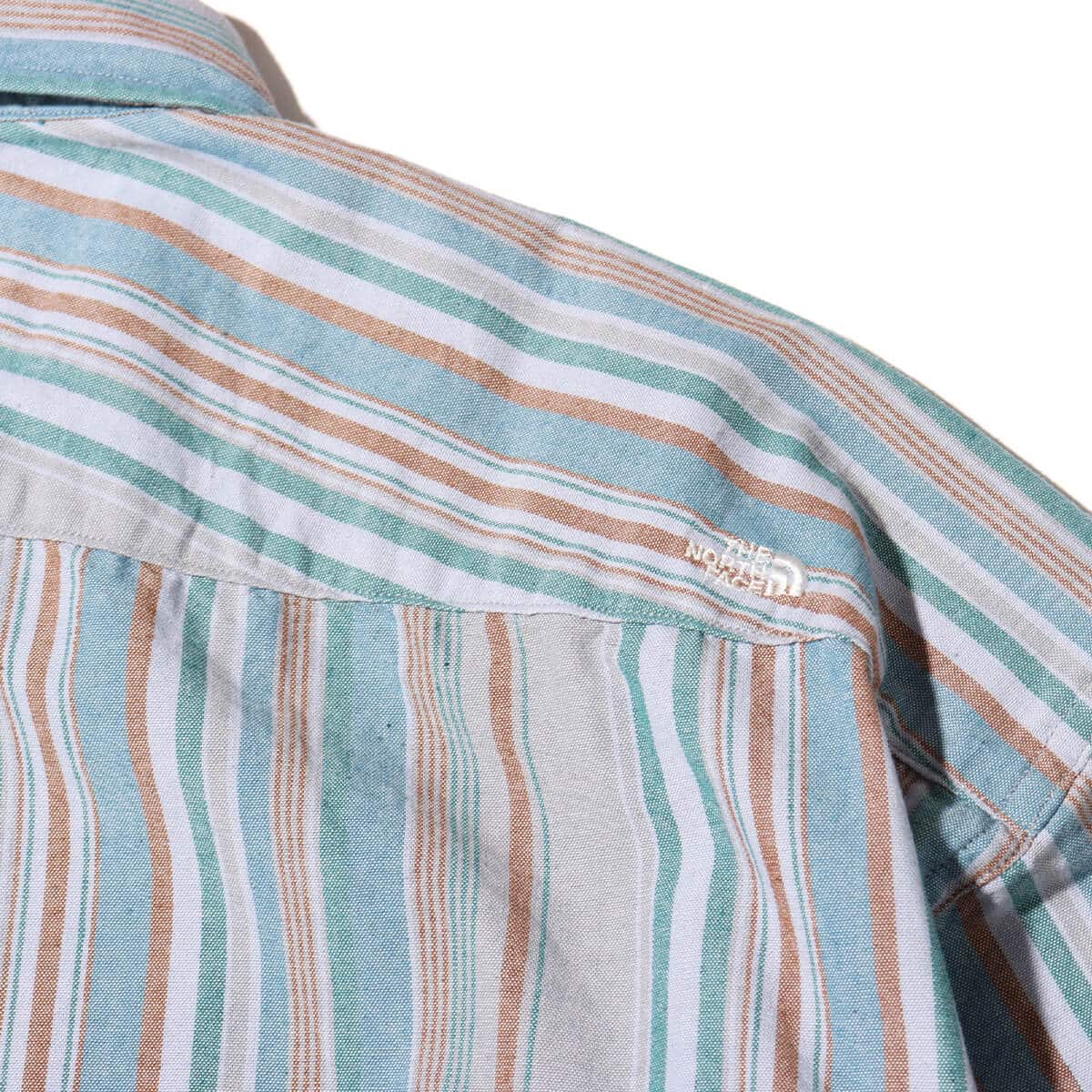 THE NORTH FACE PURPLE LABEL Button Down NP Striped Field Shirt Dress Blue 24SS-Iの画像