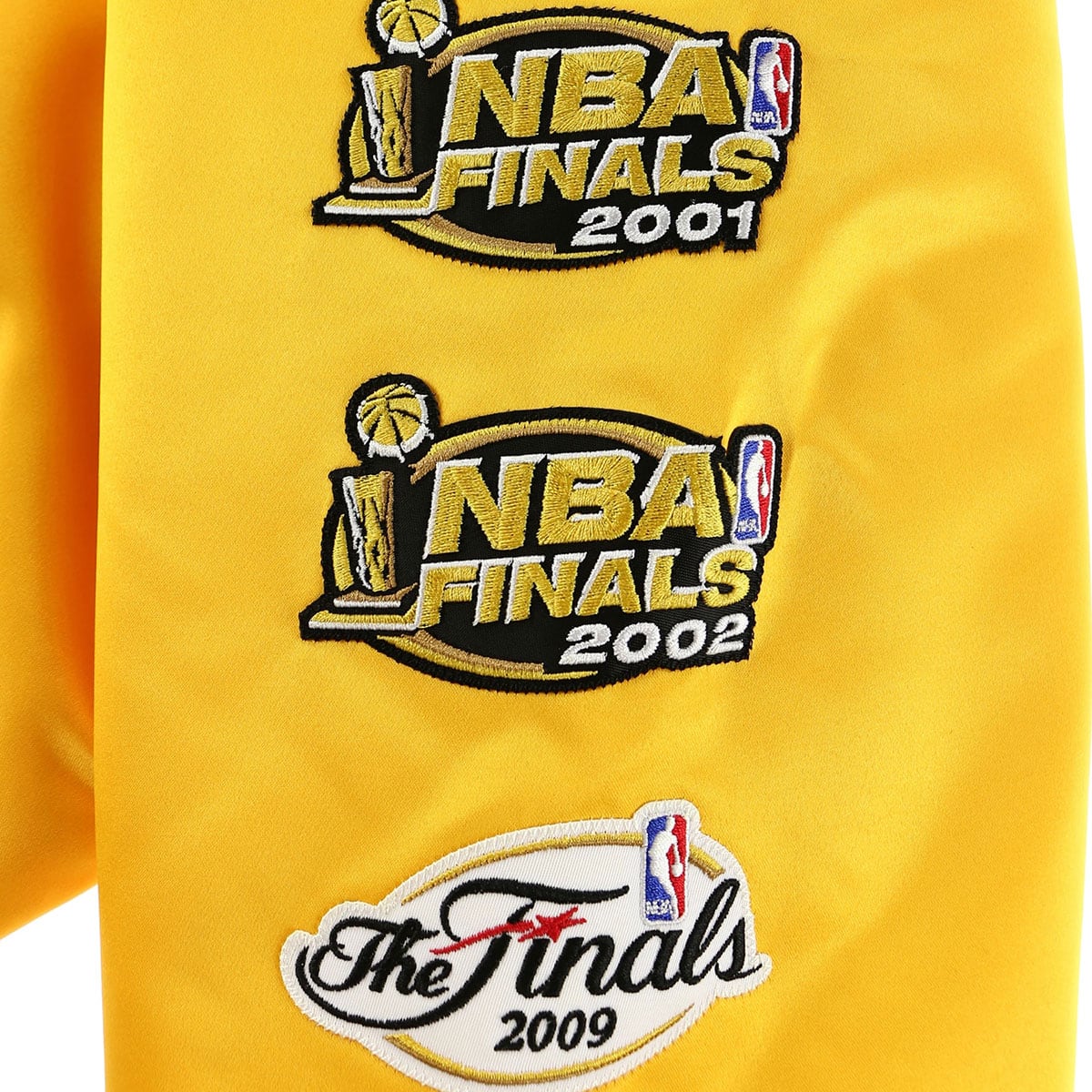 Mitchell & Ness CHAMP CITY SATIN JACKET YELLOW LOS ANGELES LAKERS 