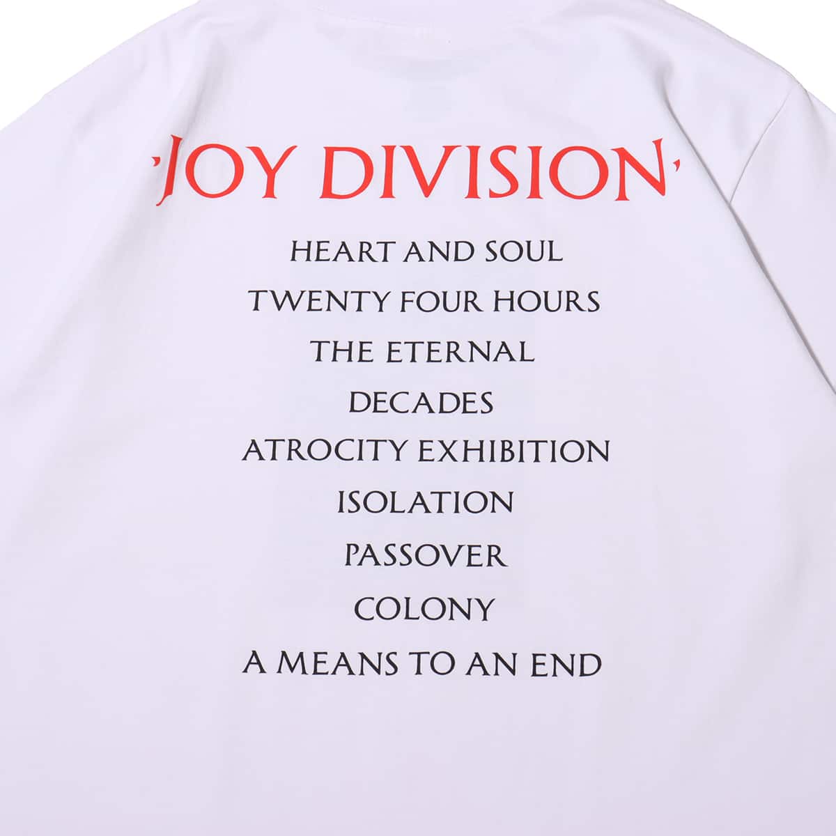 PLEASURES x Joy Division HANDS T-SHIRT WHITE の画像