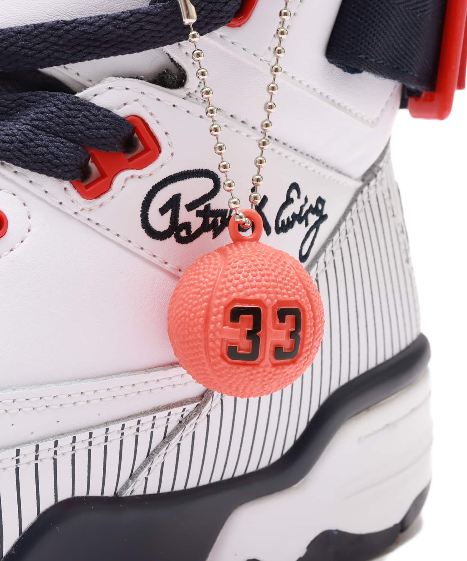 EWING 33 HI x Bronx White/Navy/Redの画像