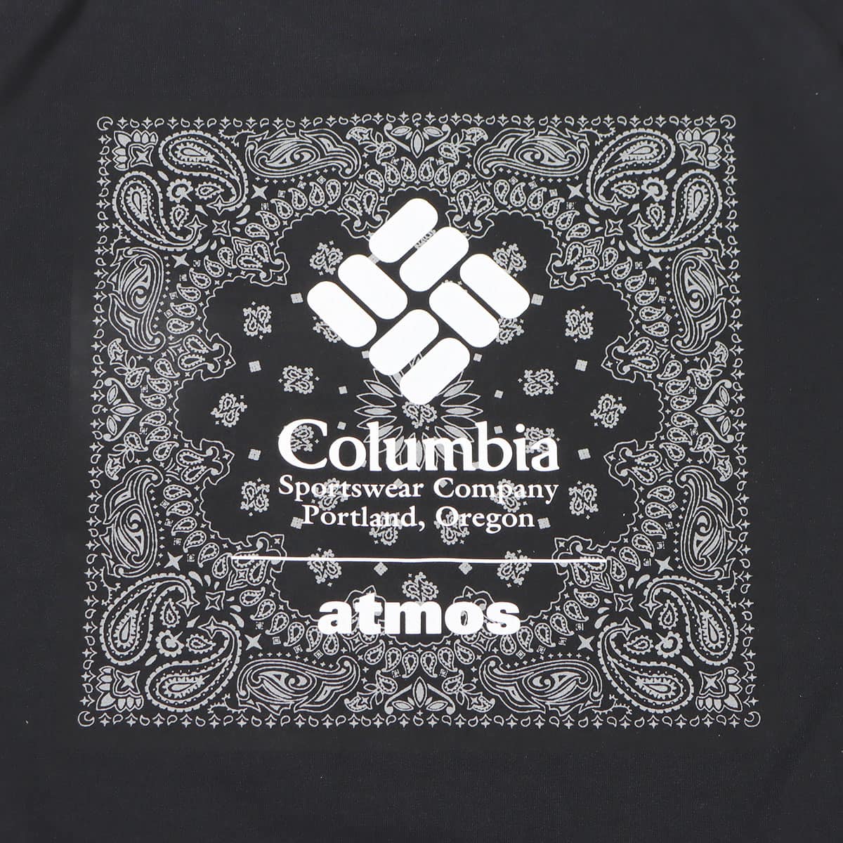 Columbia × atmos ROAR BROOK GRAPHIC SS TEE BlackBandana Print 23SU-S