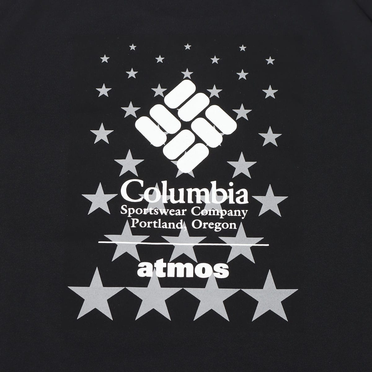 Columbia × atmos ROAR BROOK GRAPHIC SS TEE BlackStar Print 23SU-S
