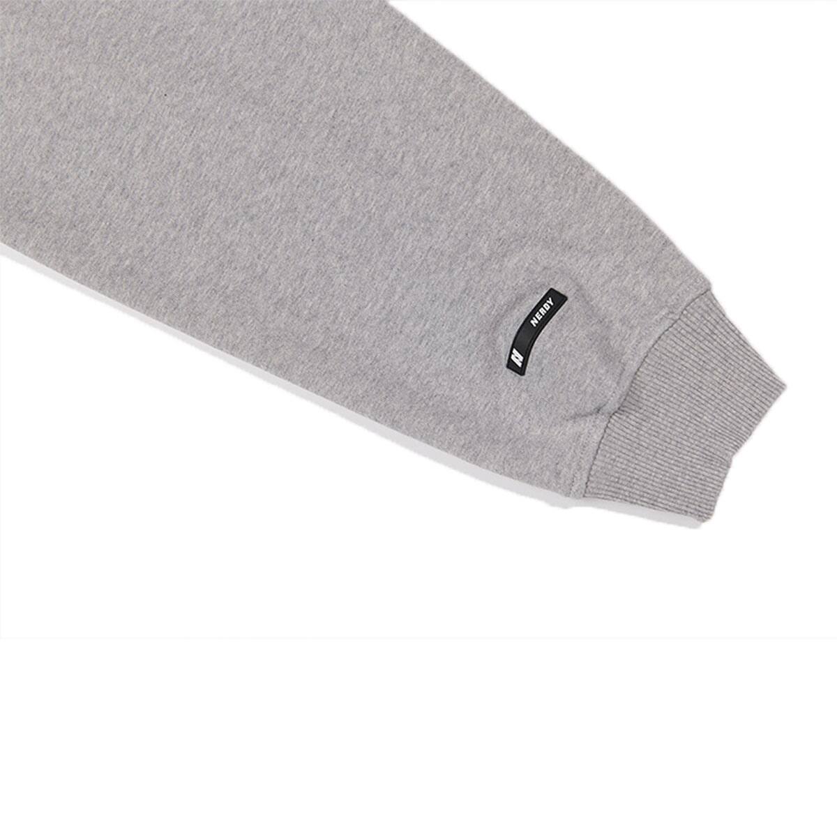 NERDY Big Logo Pullover Hoodie GRAY 21HO-Iの画像