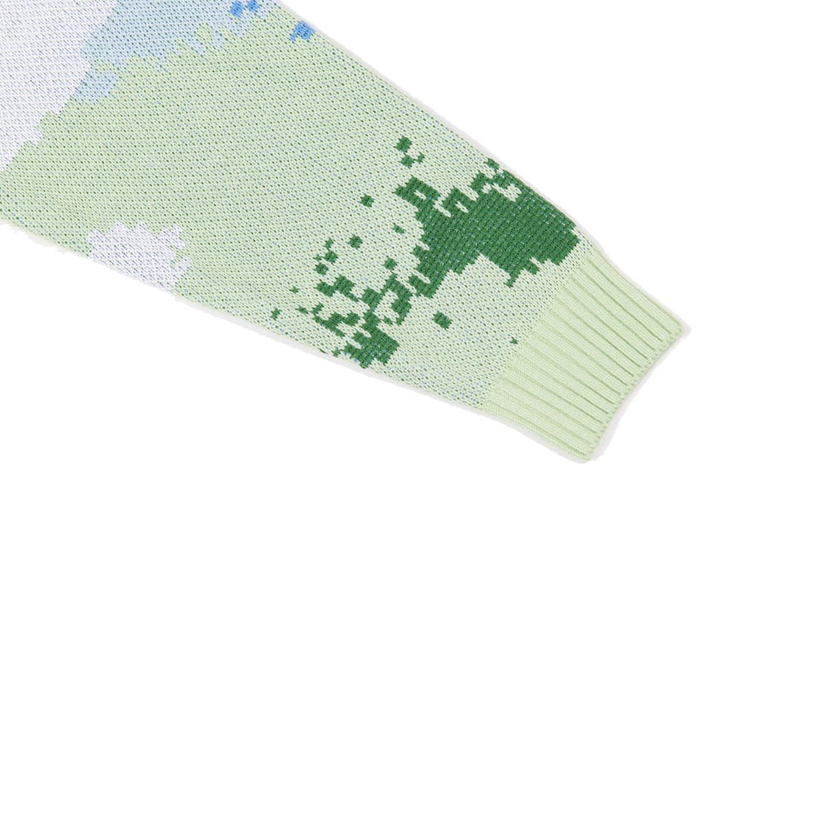 NERDY Mountain Crewneck Sweater GREEN 21HO-Iの画像