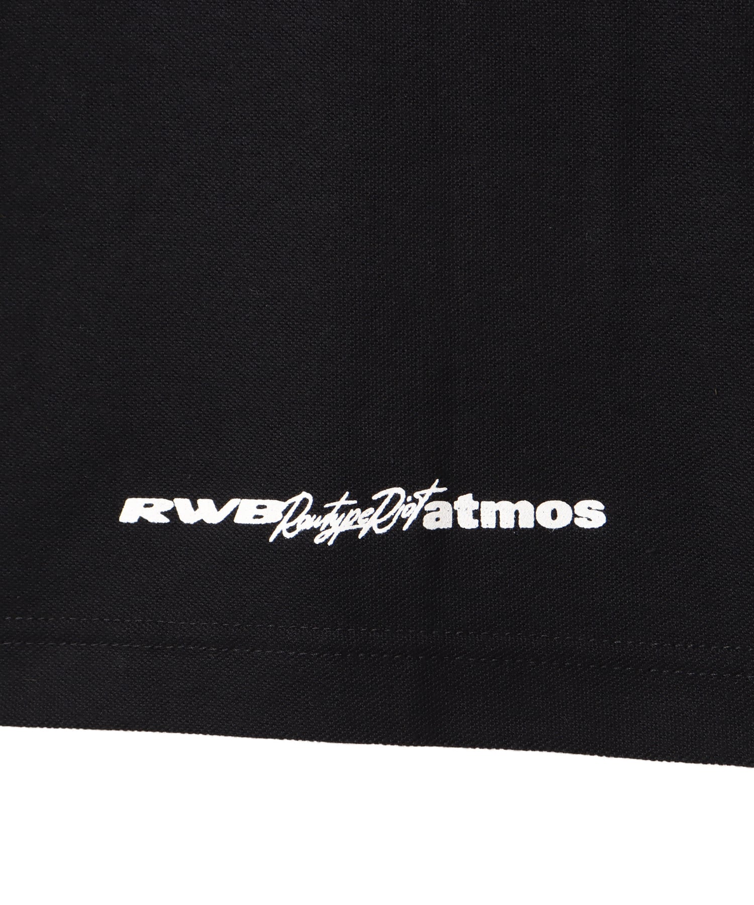 RawTypeRiot x RWB x Atmos Polo Shirt BLACKの画像