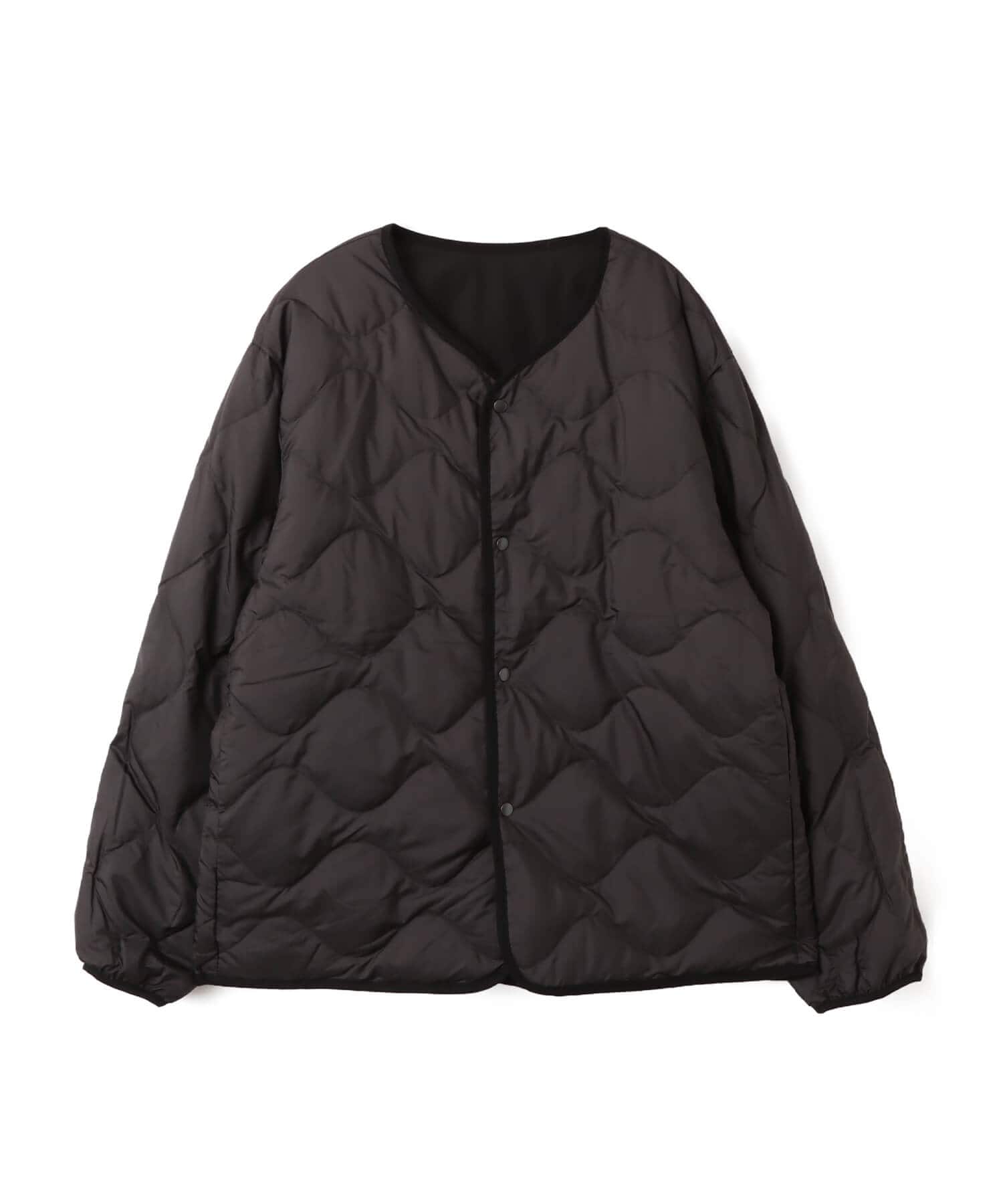 nanamica Reversible Down Cardigan Blackの画像