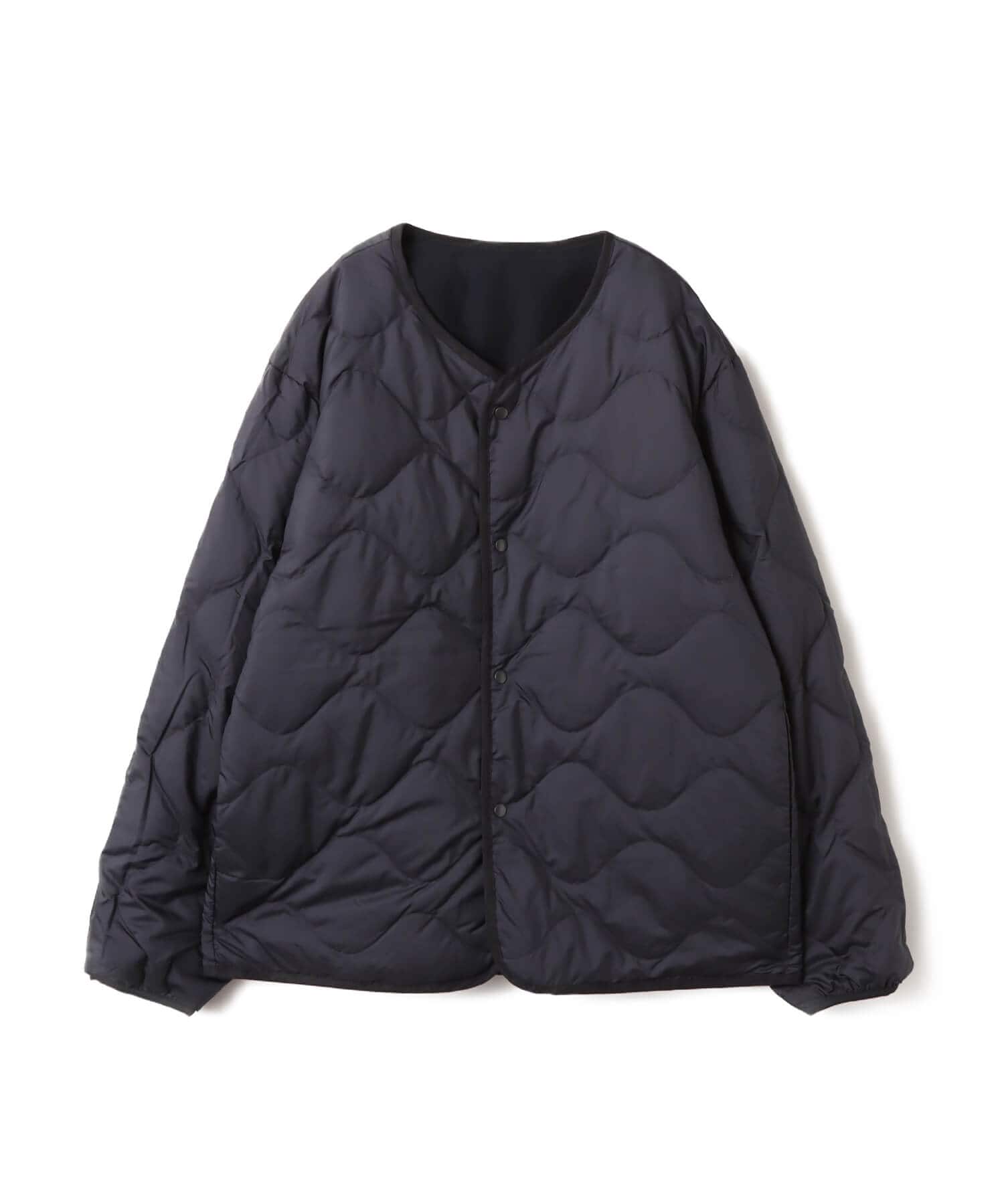 nanamica Reversible Down Cardigan Navyの画像