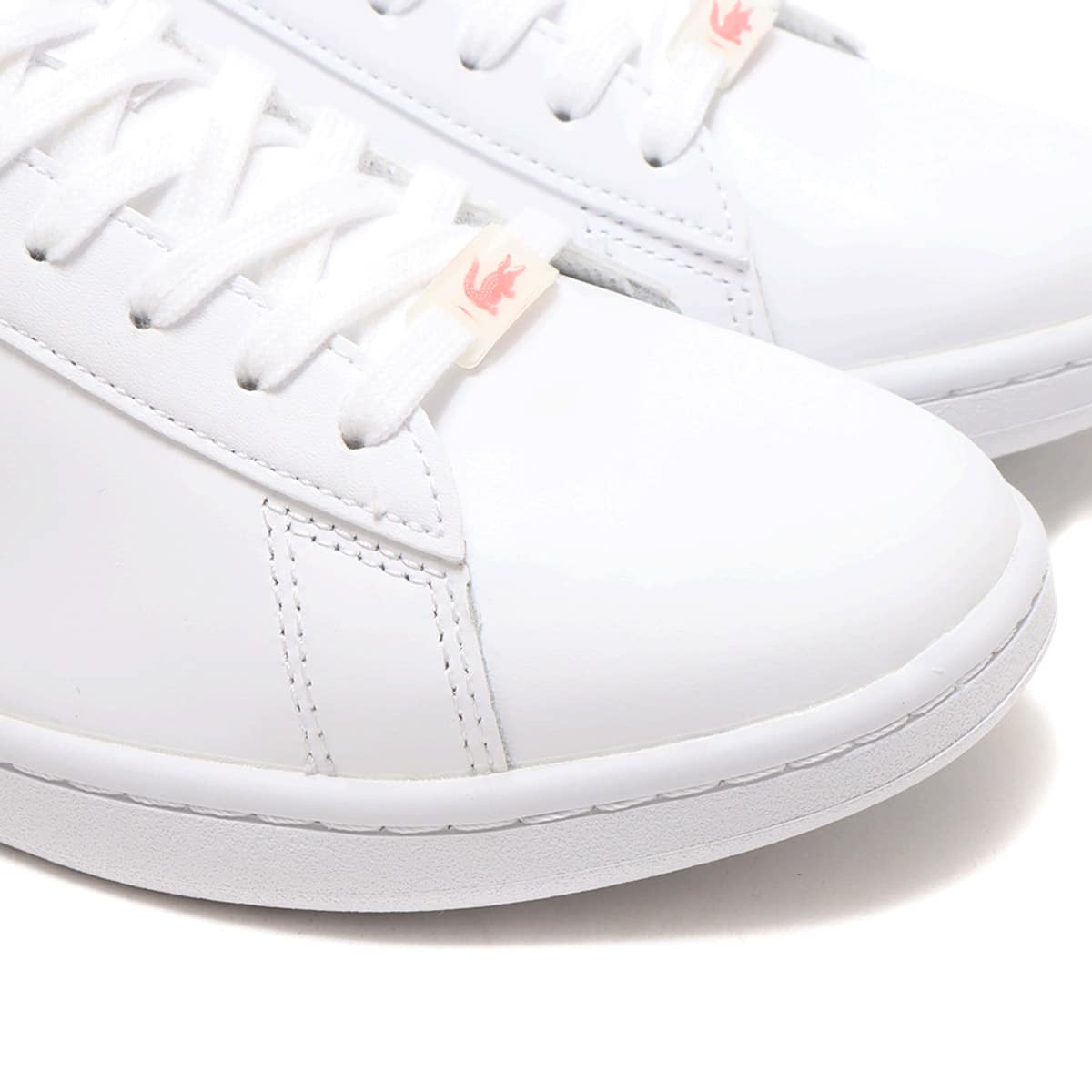 LACOSTE CARNABY EVO 0121 2 WHITE/DK.PINK 21FA-Iの画像