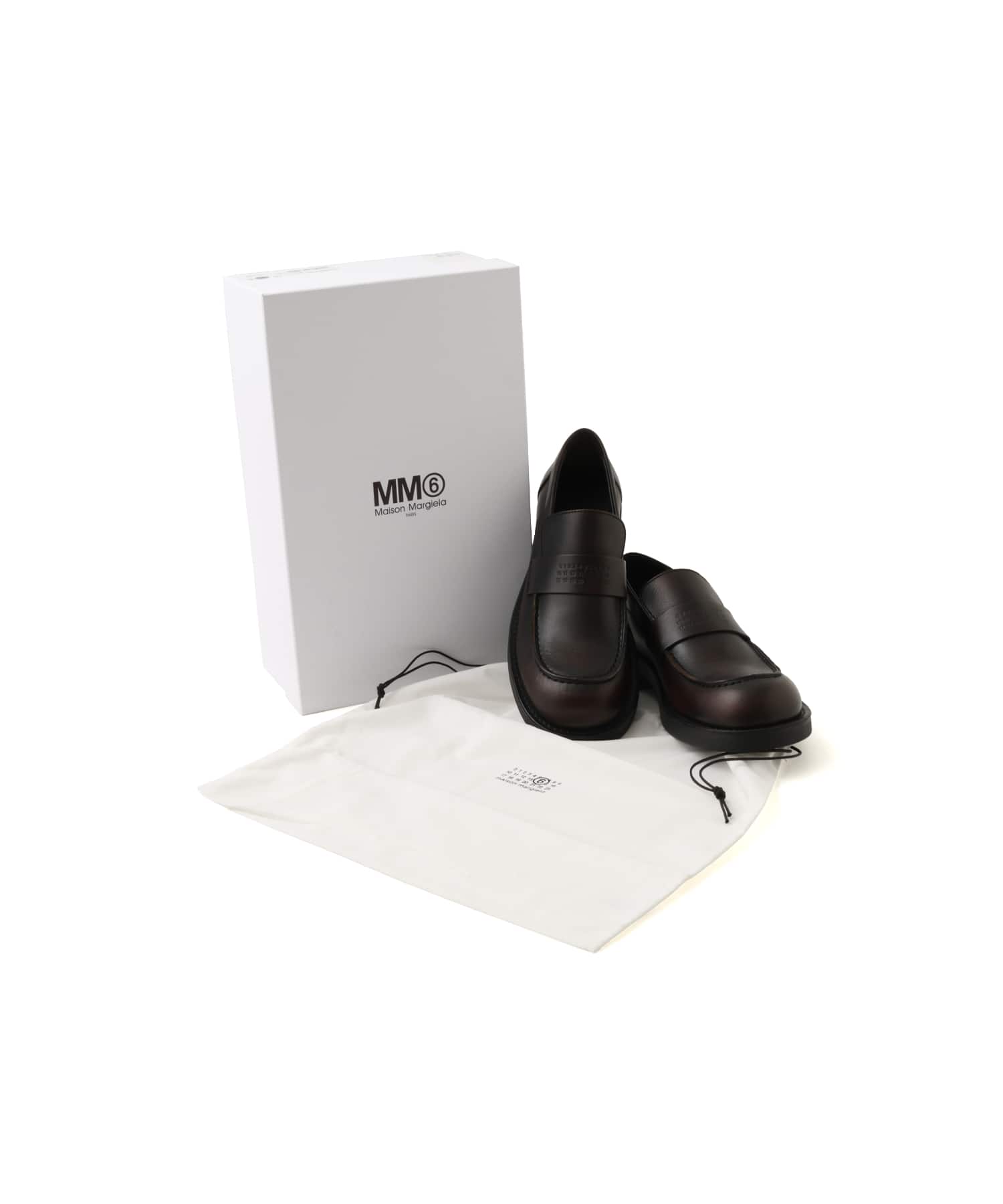 MM6 MOCASSIN Cappuccino/Blackの画像