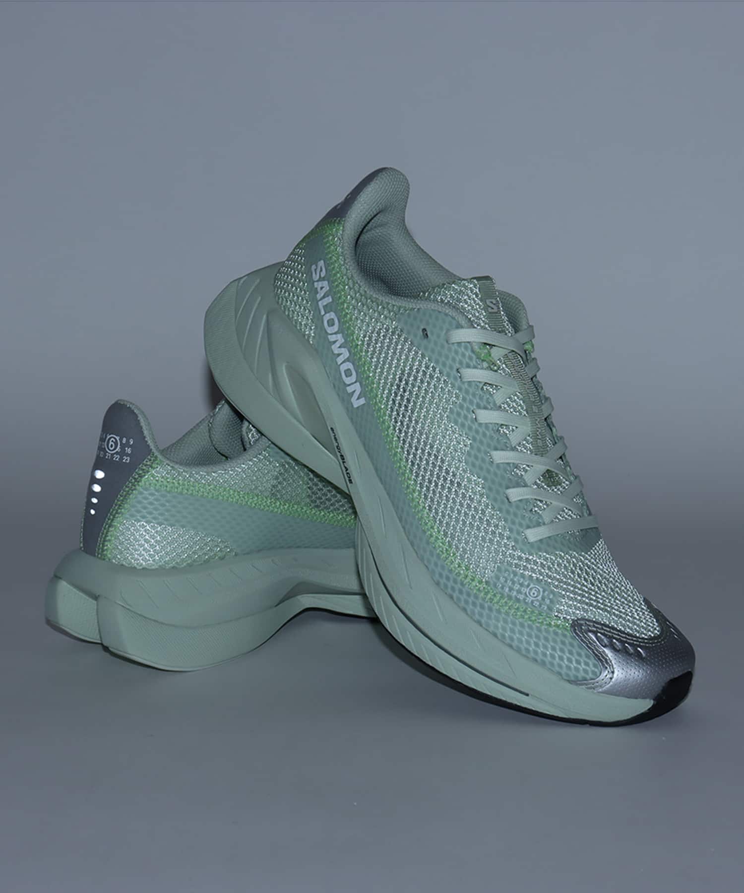 MM6 x SALOMON SPECTUR 2 Sea Foam/Canary Green/Patina Greenの画像