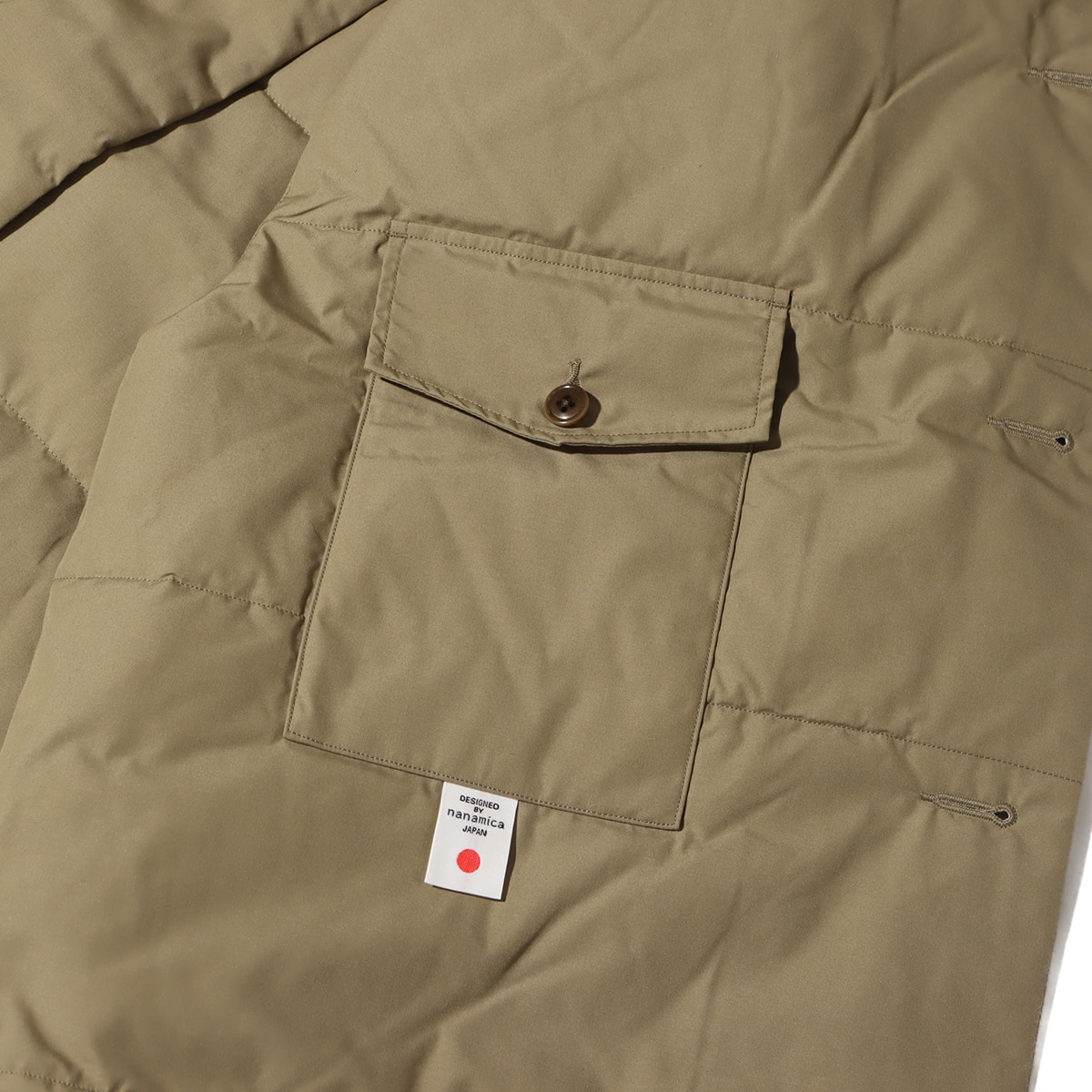 nanamica Insulation Vest Khaki 23FA-Iの画像
