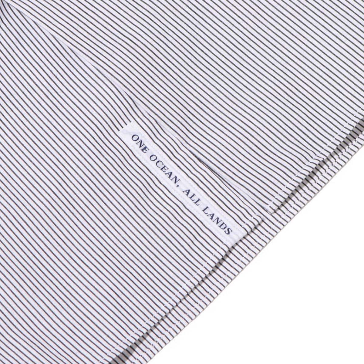 nanamica Regular Collar Stripe Wind Shirt Black 23FA-Iの画像