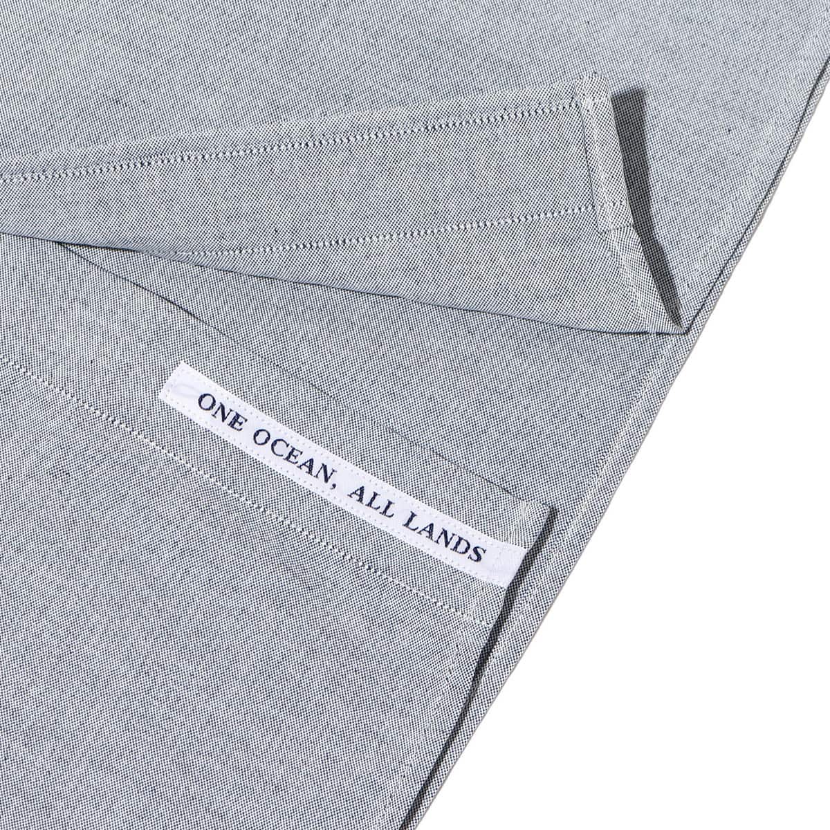nanamica Button Down Wind H/S Shirt Grayish Navy 23SP-Iの画像