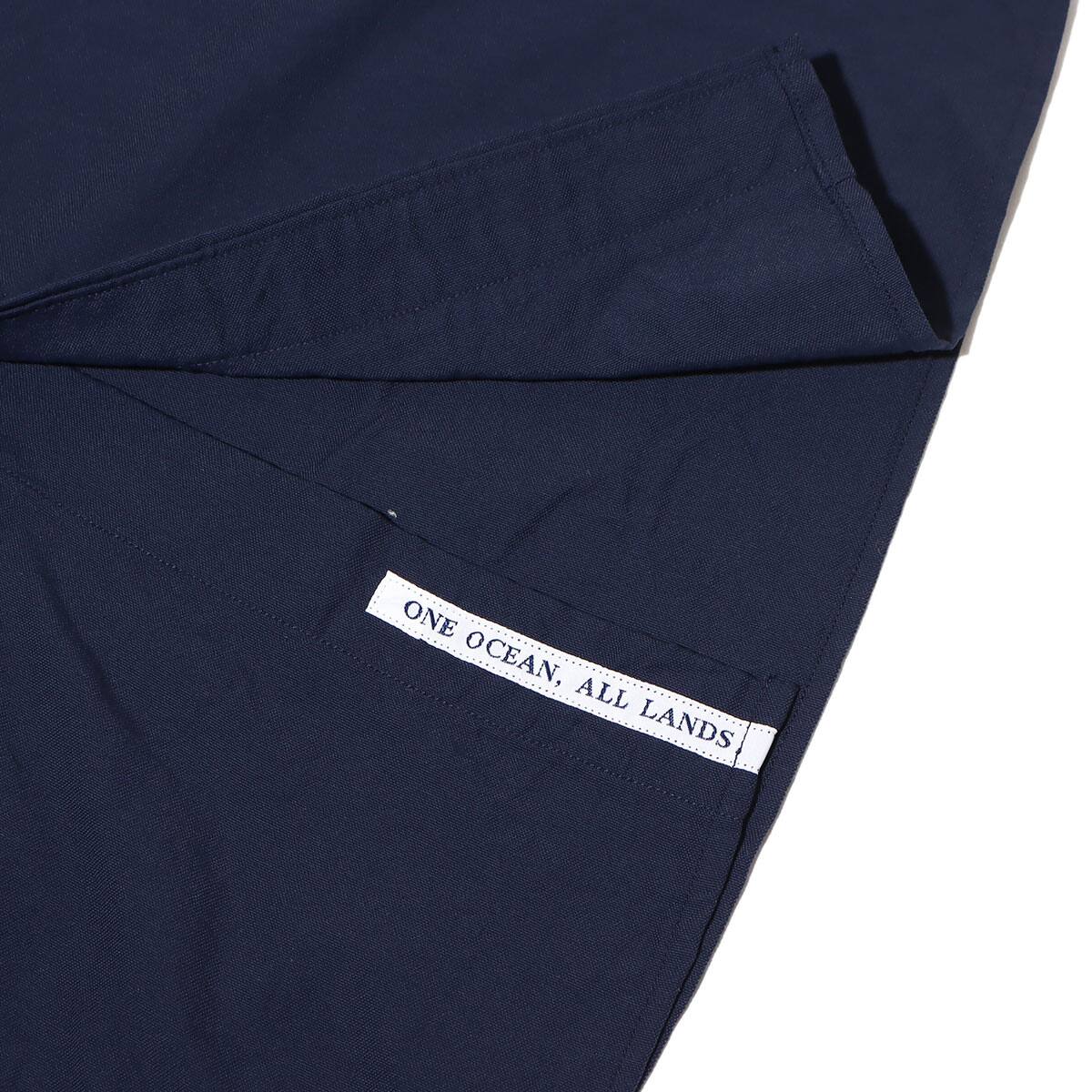 nanamica Button Down Wind H/S Shirt Navy 23SP-Iの画像