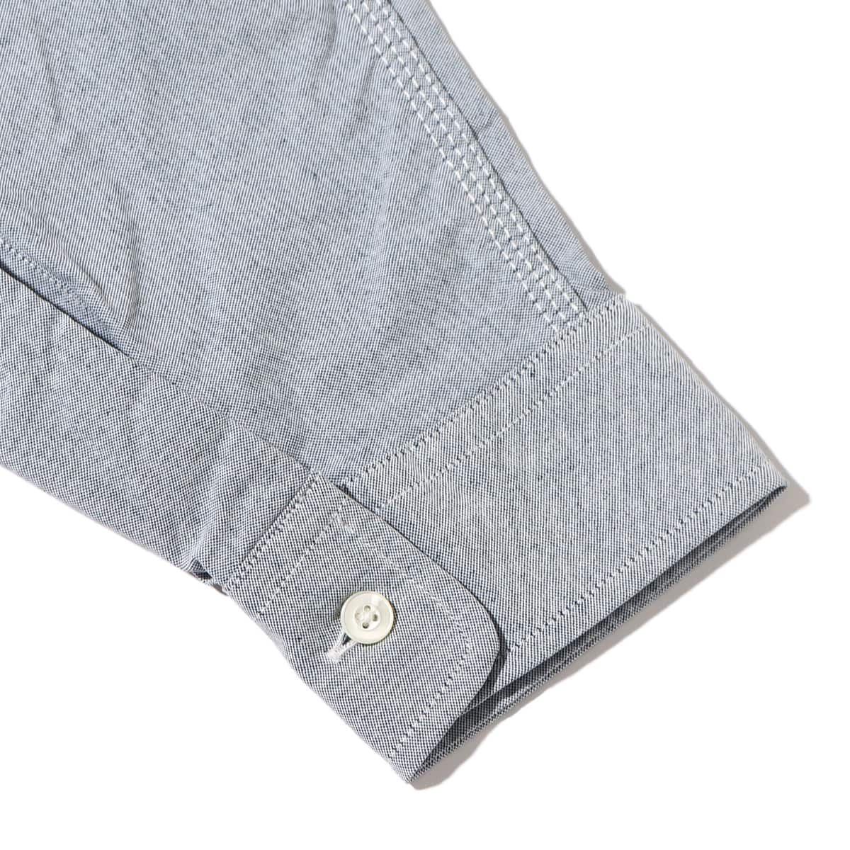 nanamica Button Down Wind Shirt Grayish Navy 23SP-Iの画像