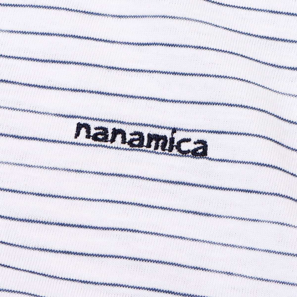 nanamica OOAL KODENSHI Stripe H/S Tee White 23SP-Iの画像