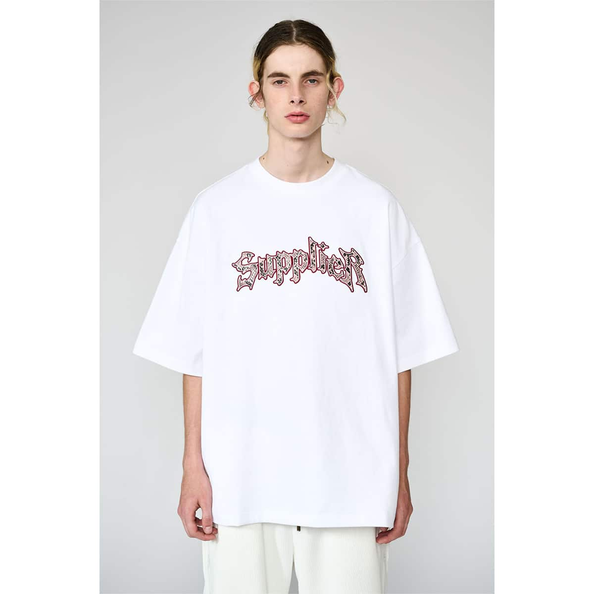 SUPPLIER PYTHON IRON LOGO HEAVY WEIGHT TEE WHITE