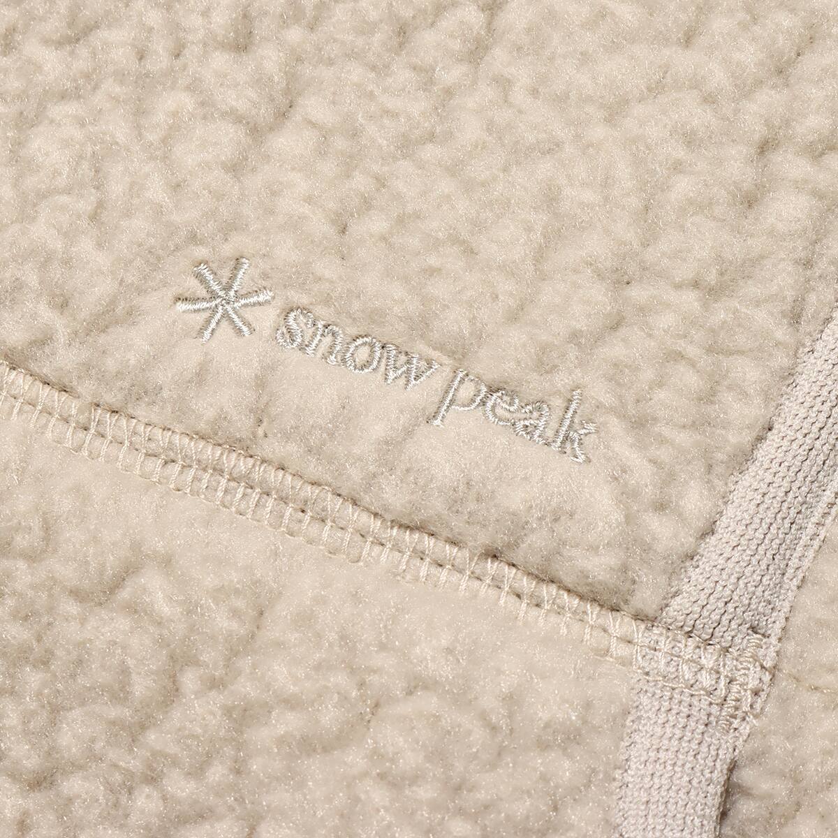 snow peak Thermal Boa Fleece Jacket Beige 22FA-Iの画像