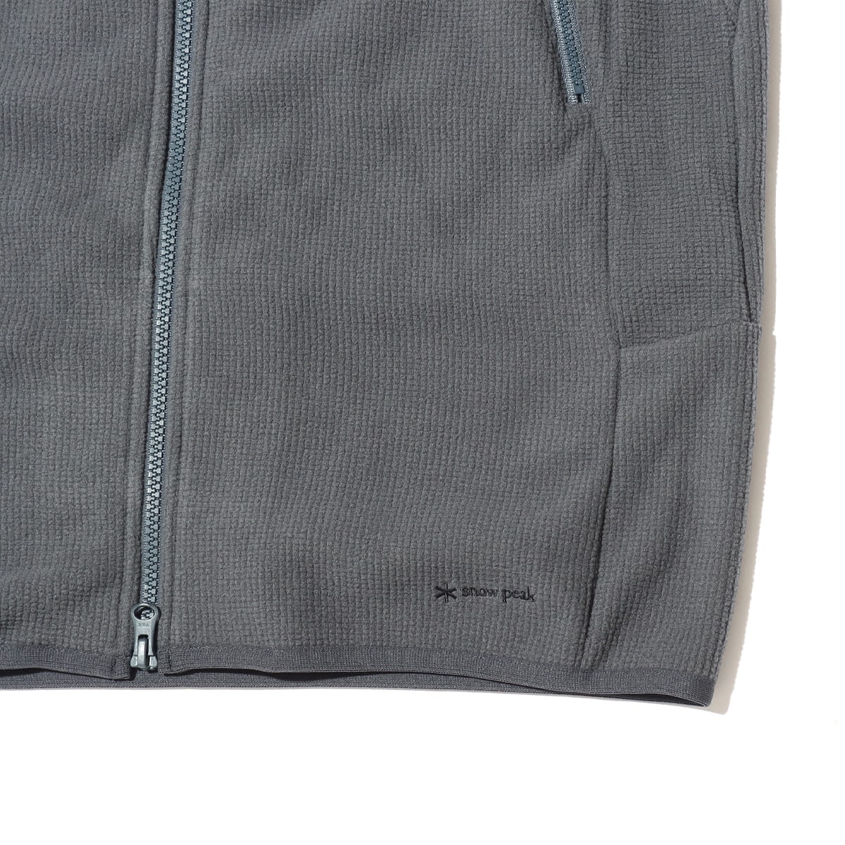 snow peak Grid Fleece Jacket Forestgreen 22FA-Iの画像
