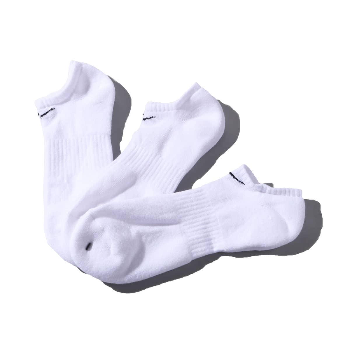 NIKE U NK EVERYDAY CUSH NS 3PR WHITE/BLACKの画像