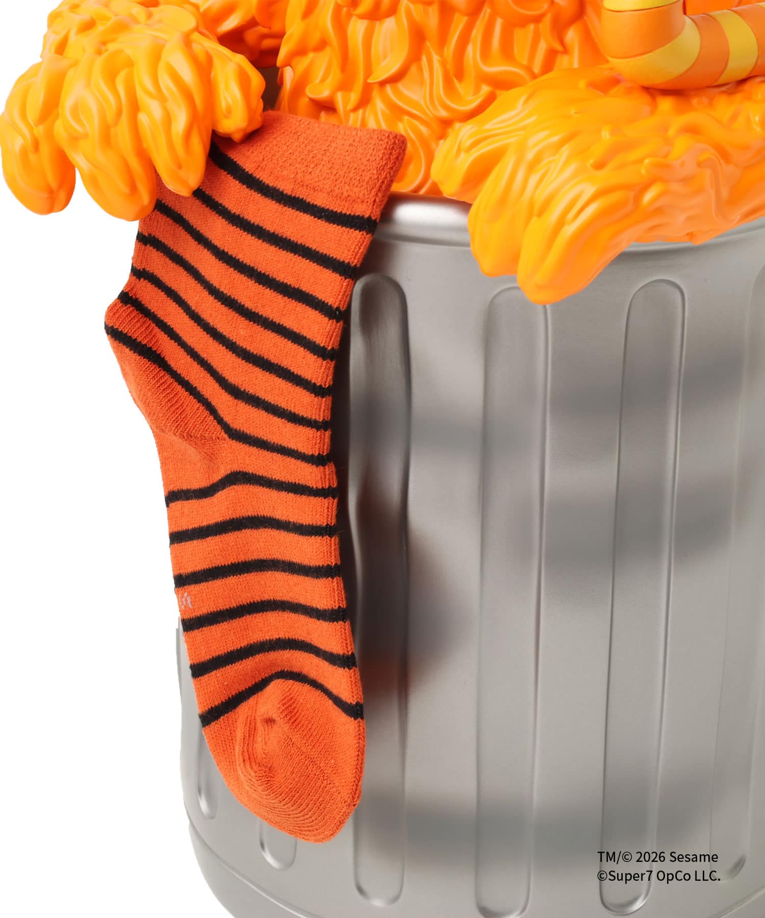 SUPER7 SESAME STREET SUPER SIZE VINYL - OSCAR THE GROUCH ORANGEの画像