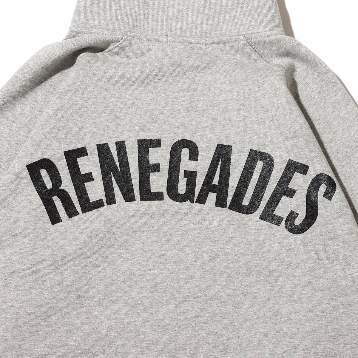 TOKYO 23 RENEGADES QUARTER-ZIP CADET COLLAR SWEAT GRAY 22FW-I