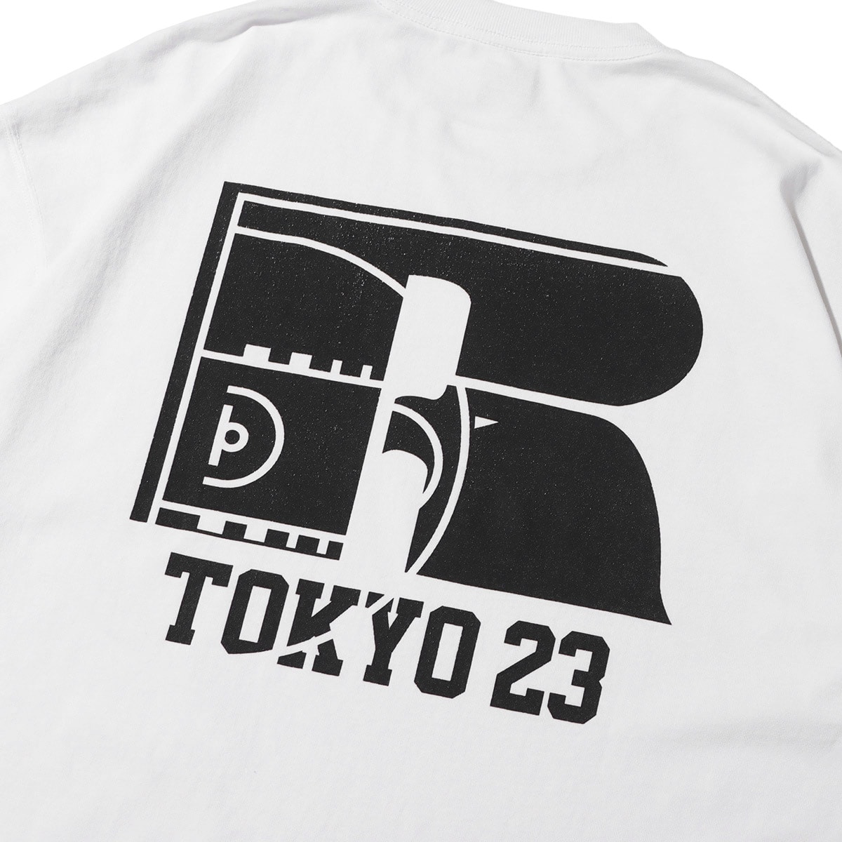 TOKYO 23 x RUSSELL ATHLETIC AGING WASH TEE OFF WHITE 23SS-S