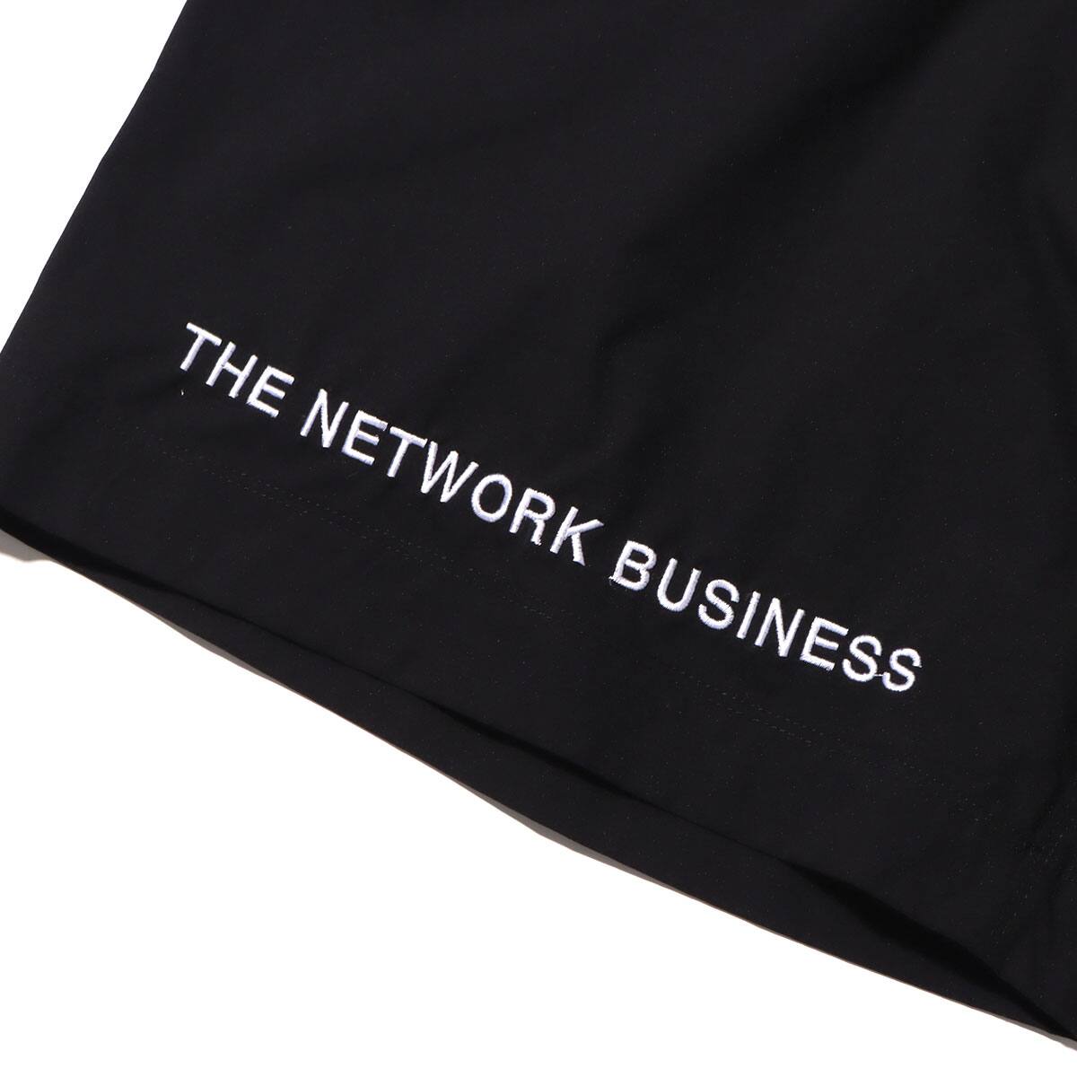 THE NETWORK BUSINESS WING LOGO EMBROIDERY NYLON SHORTS BLACK 22SU-I