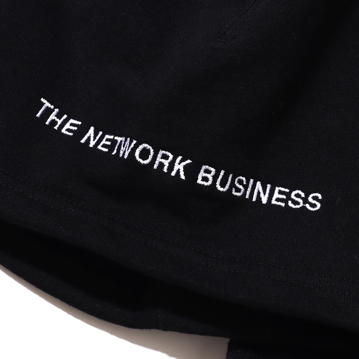 THE NETWORK BUSINESS TN LOGO SWEAT SHORT PANTS BLACK 22SU-I