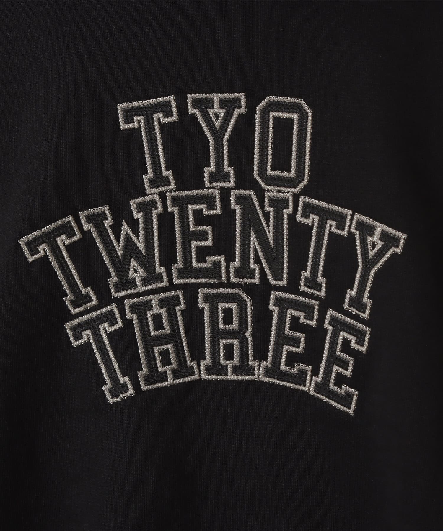 TOKYO 23 Patch Logo Zip Up Hoodie BLACKの画像
