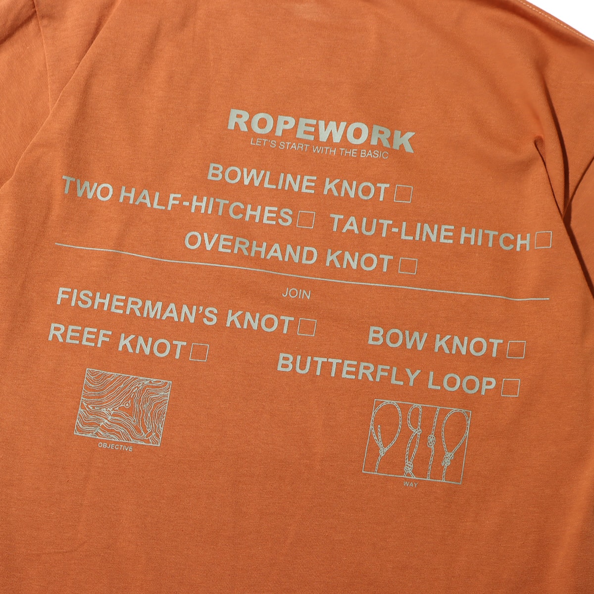 snow peak ROPEWORK T shirt Brown 23SP-Iの画像