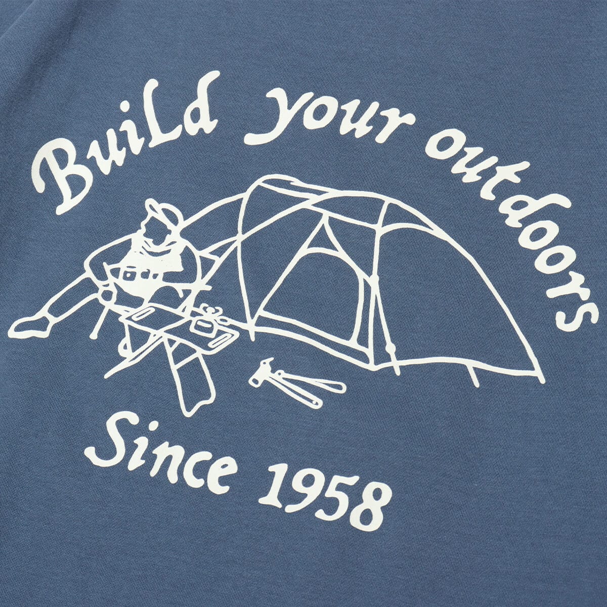 snow peak SP Camping Club Long Sleeve T-Shirt Blueの画像
