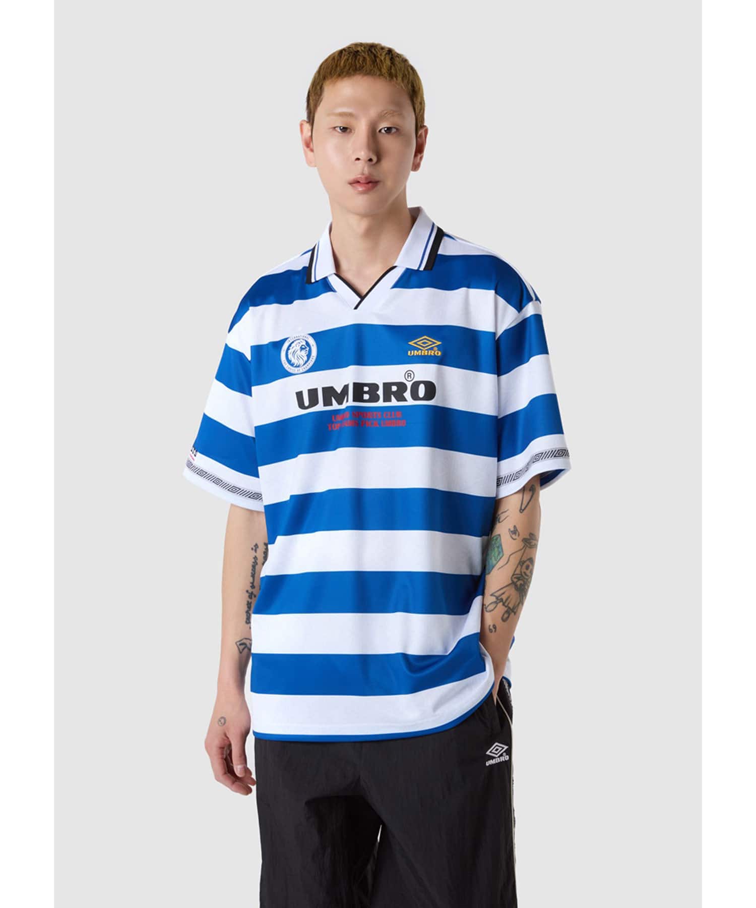 UMBRO 【KOREA COLLECTION】BLOKE OG S/S JERSEY BLUEの画像